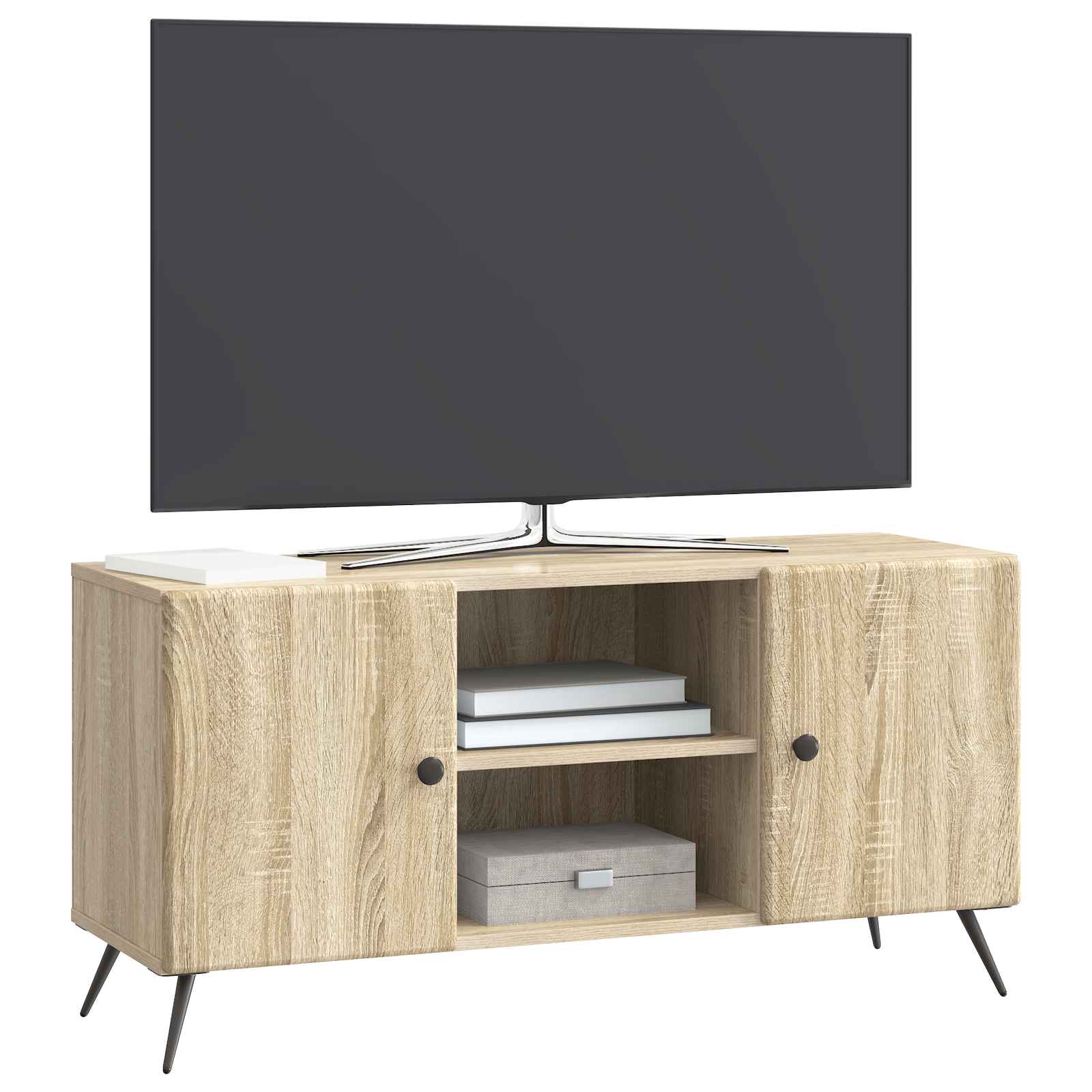 Meuble TV Chêne Sonoma 102 x 34,5 x 50 cm Bois d'ingénierie - XIOS