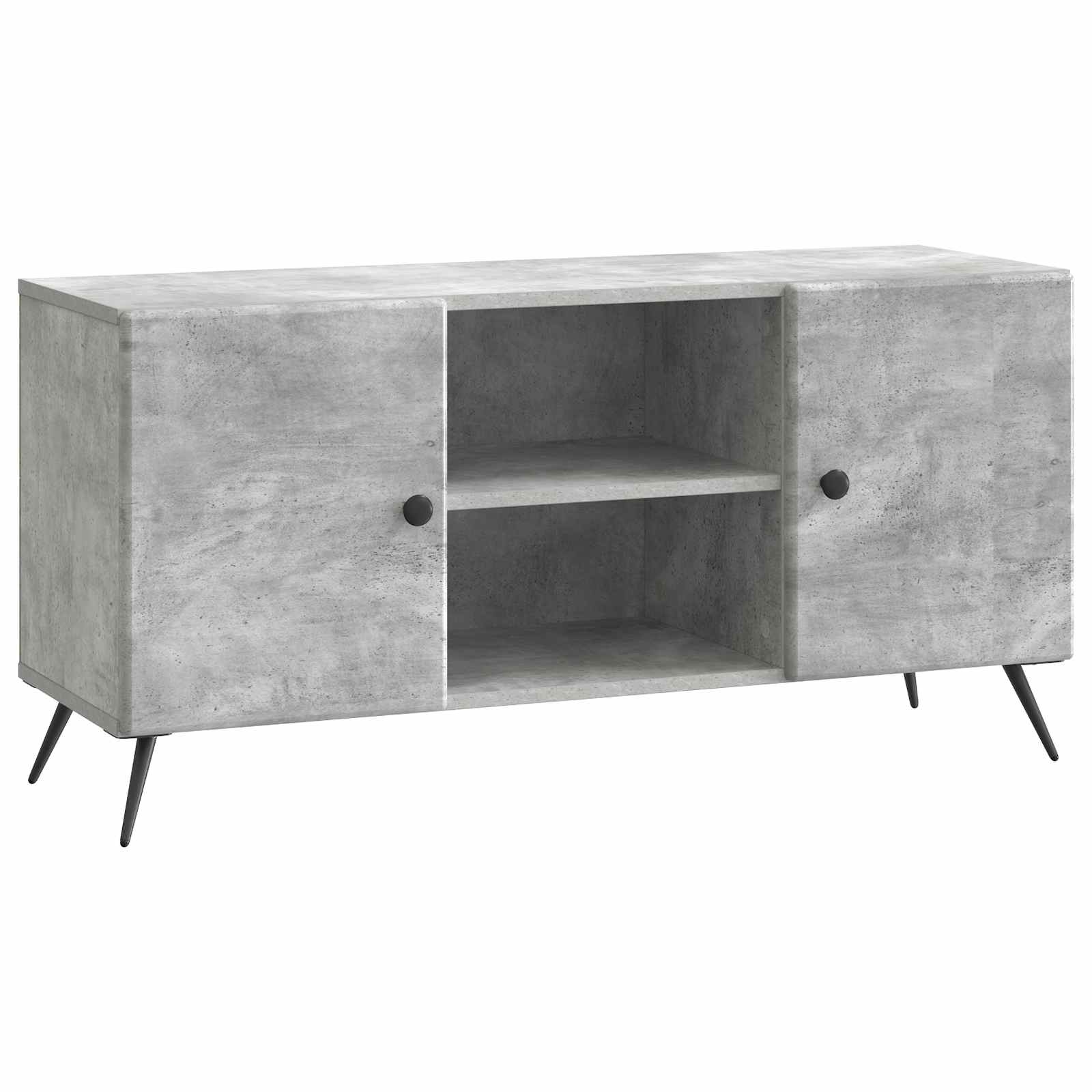Meuble TV Gris béton 102 x 34,5 x 50 cm Bois d'ingénierie - XIOS