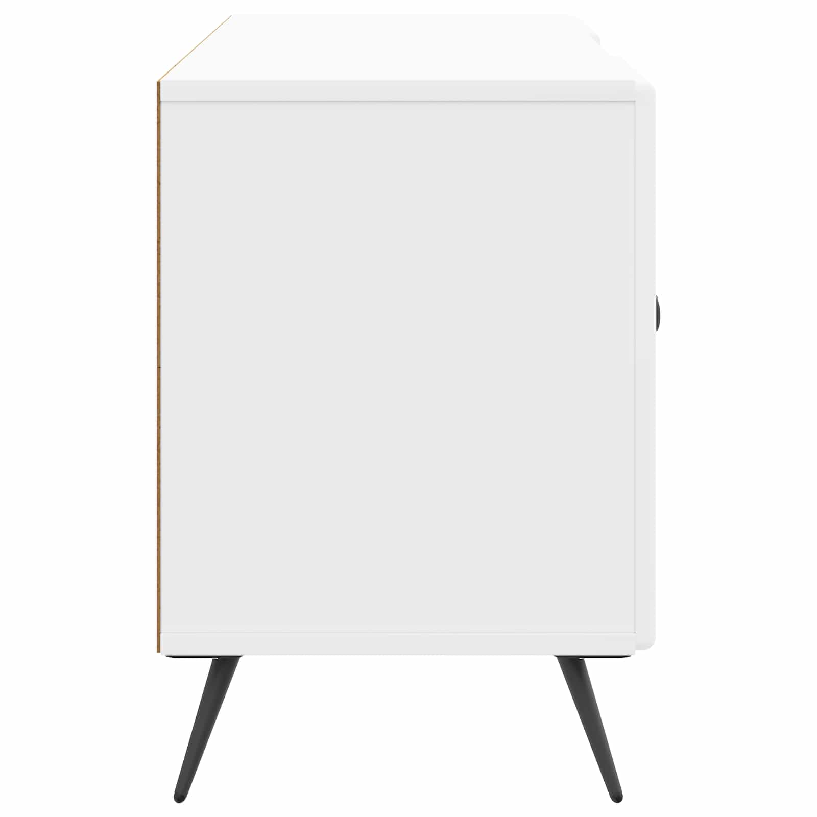 Meuble TV Blanc brillant 102 x 34,5 x 50 cm Bois d'ingénierie - XIOS