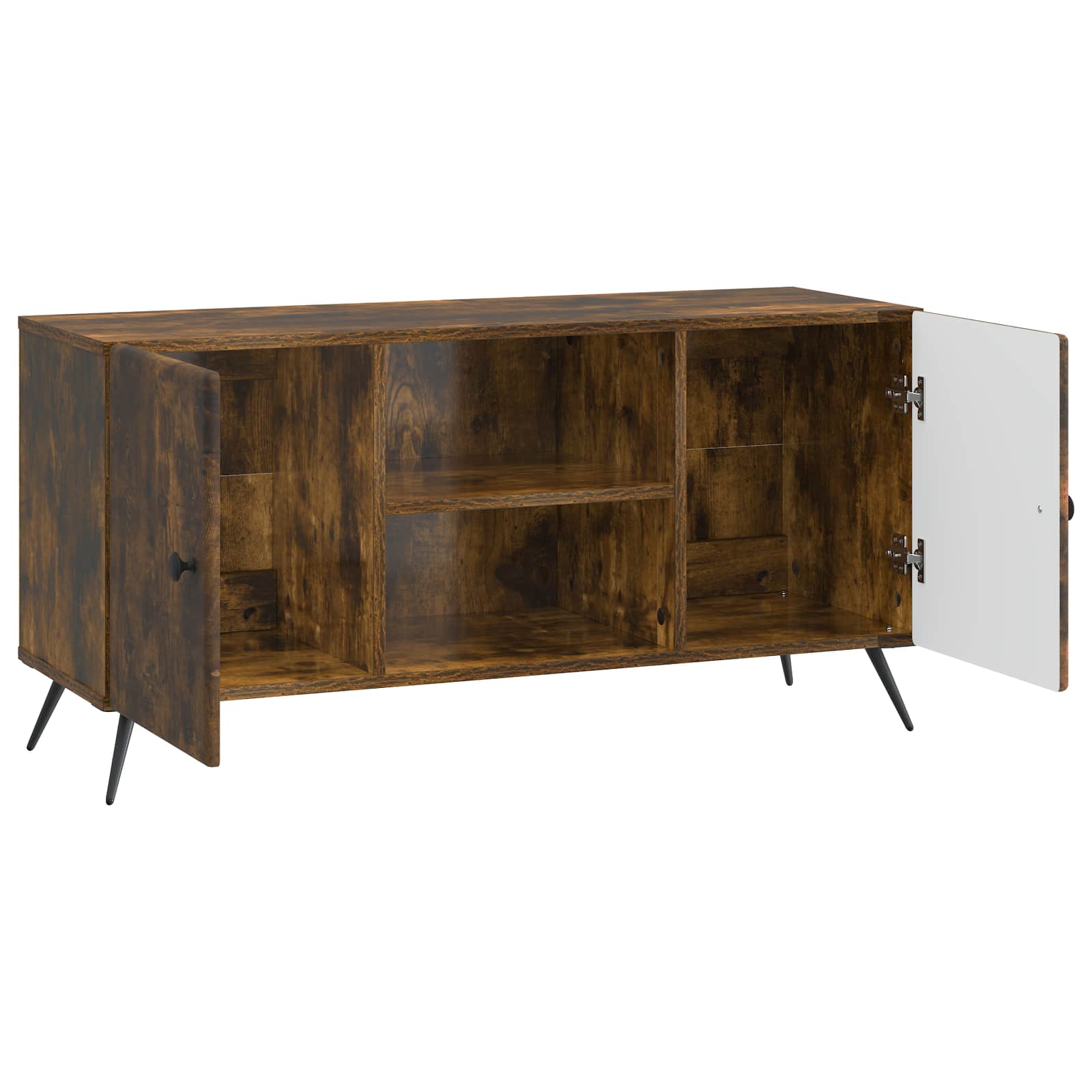 Meuble TV Chêne fumé 102 x 34,5 x 50 cm Bois d'ingénierie - XIOS