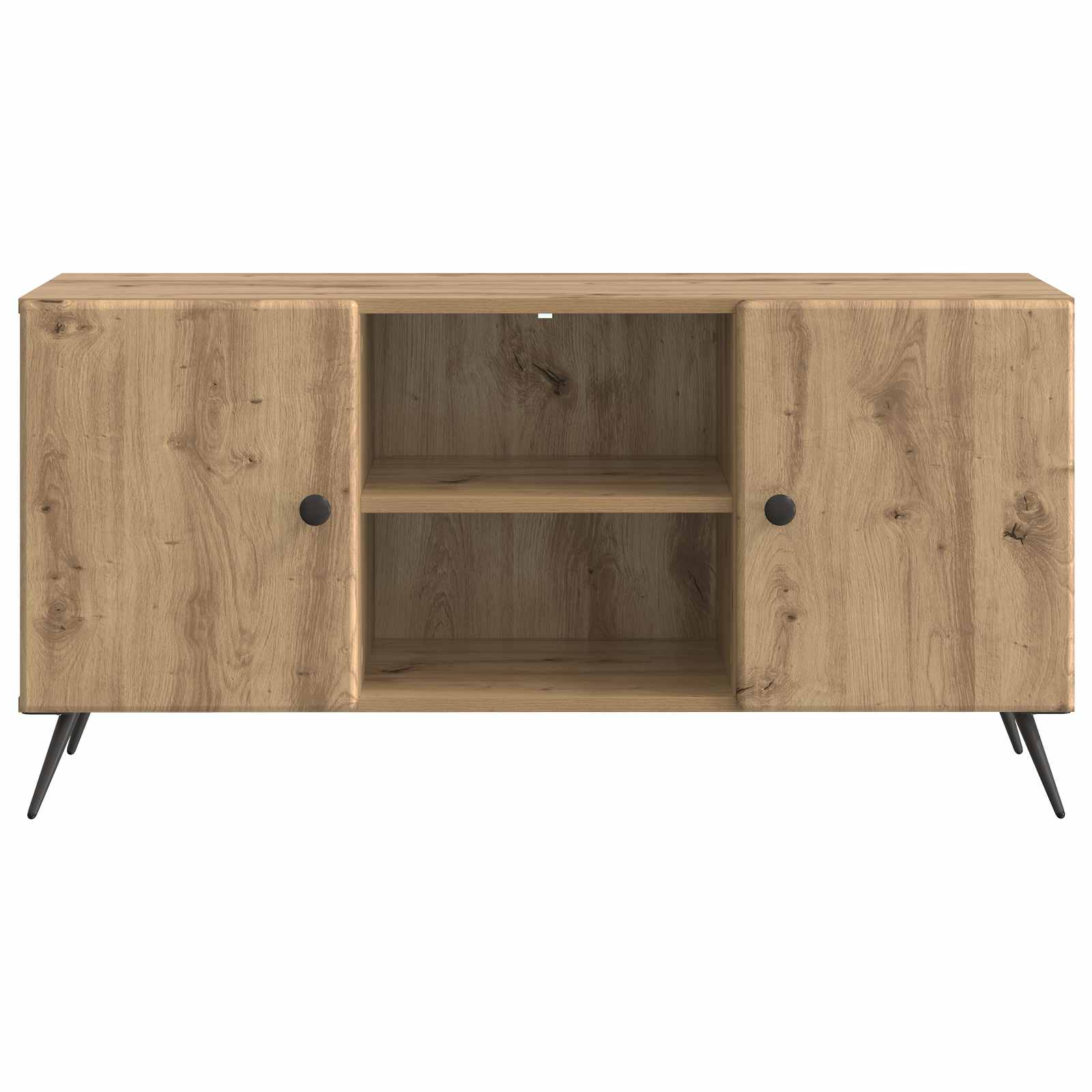 Meuble TV Chêne artisanal 102 x 34,5 x 50 cm Bois d'ingénierie - XIOS