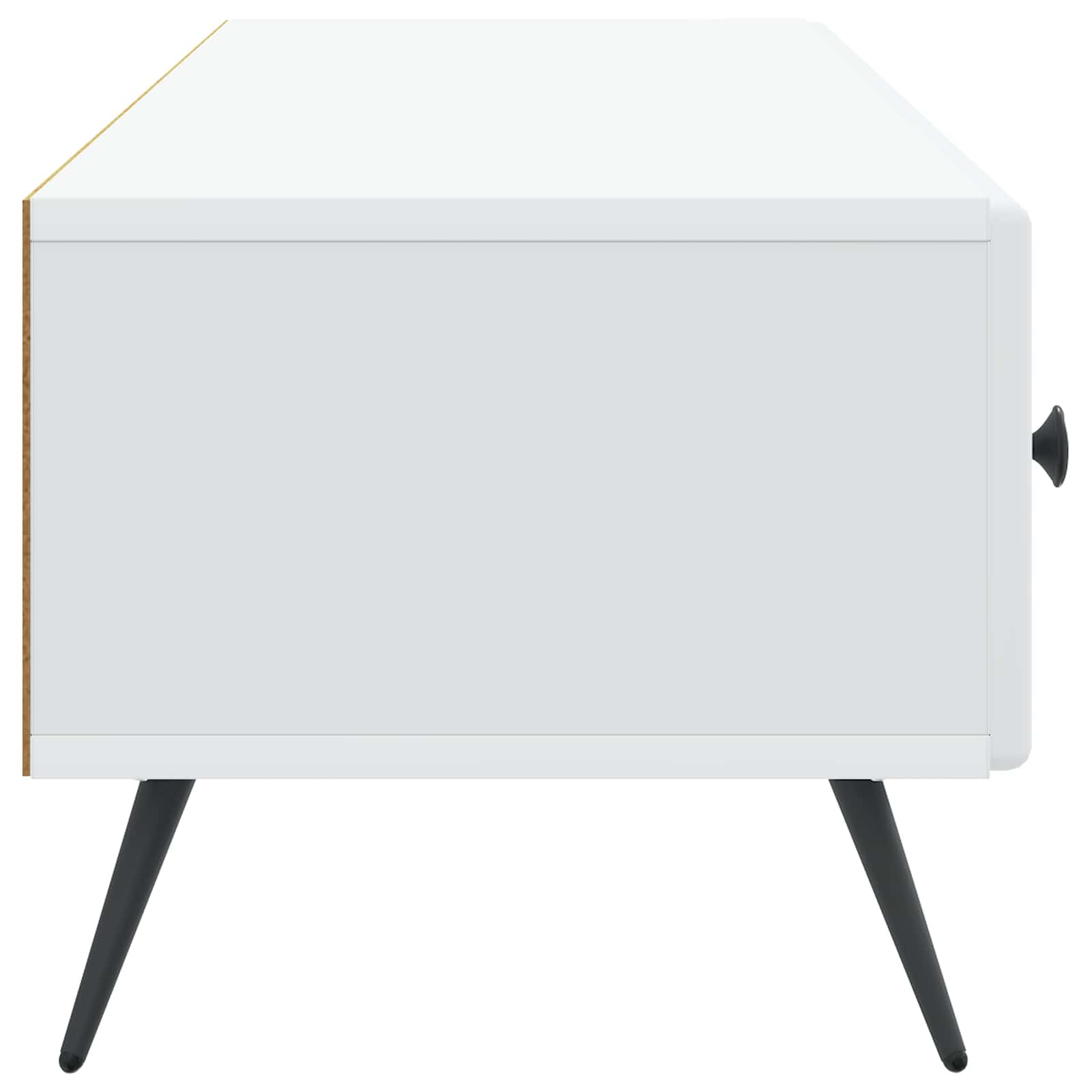 Meuble TV Blanc 147 x 34,5 x 30 cm Bois d'ingénierie - XIOS