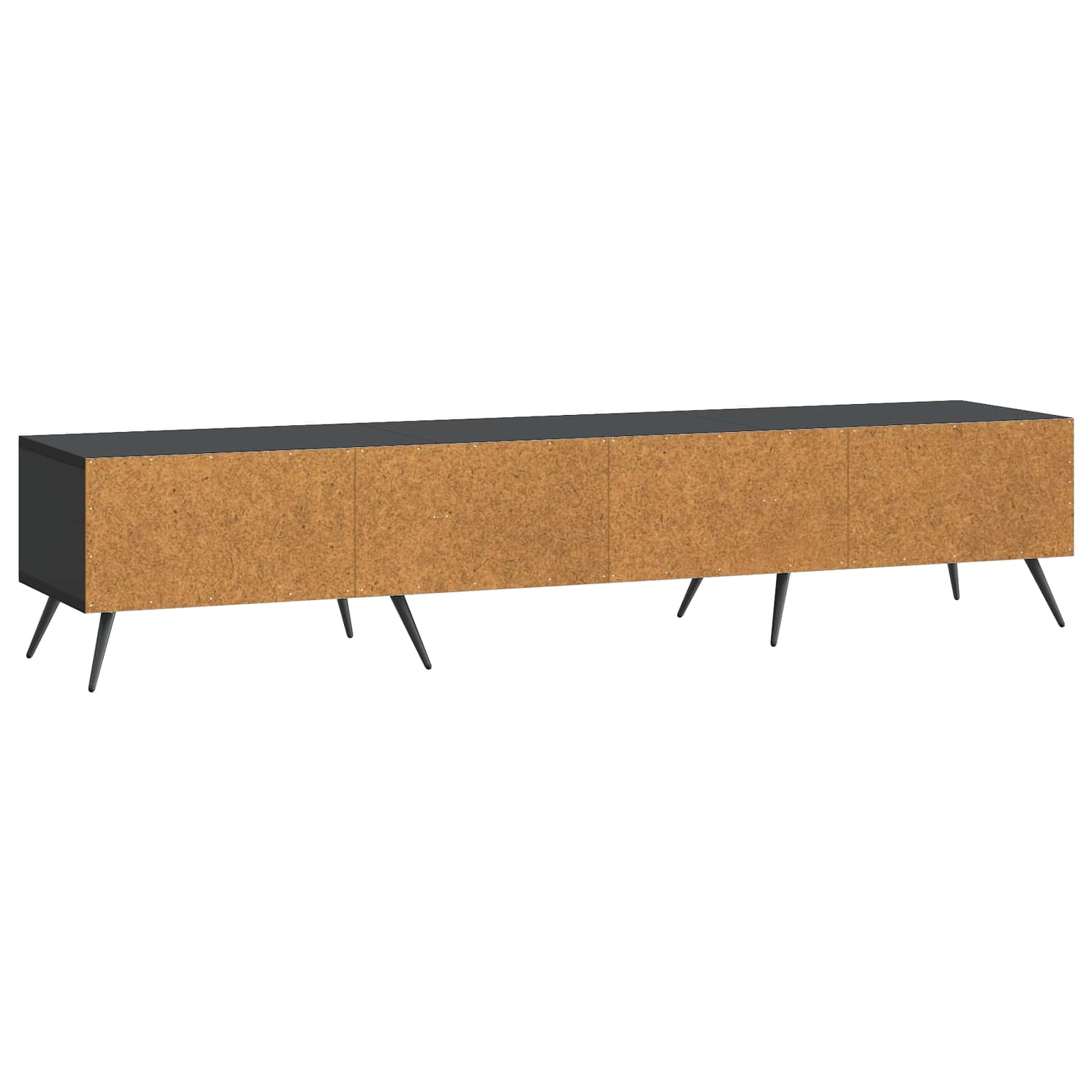 Meuble TV avec tiroir Noir 147 x 34,5 x 30 cm Bois d'ingénierie - XIOS