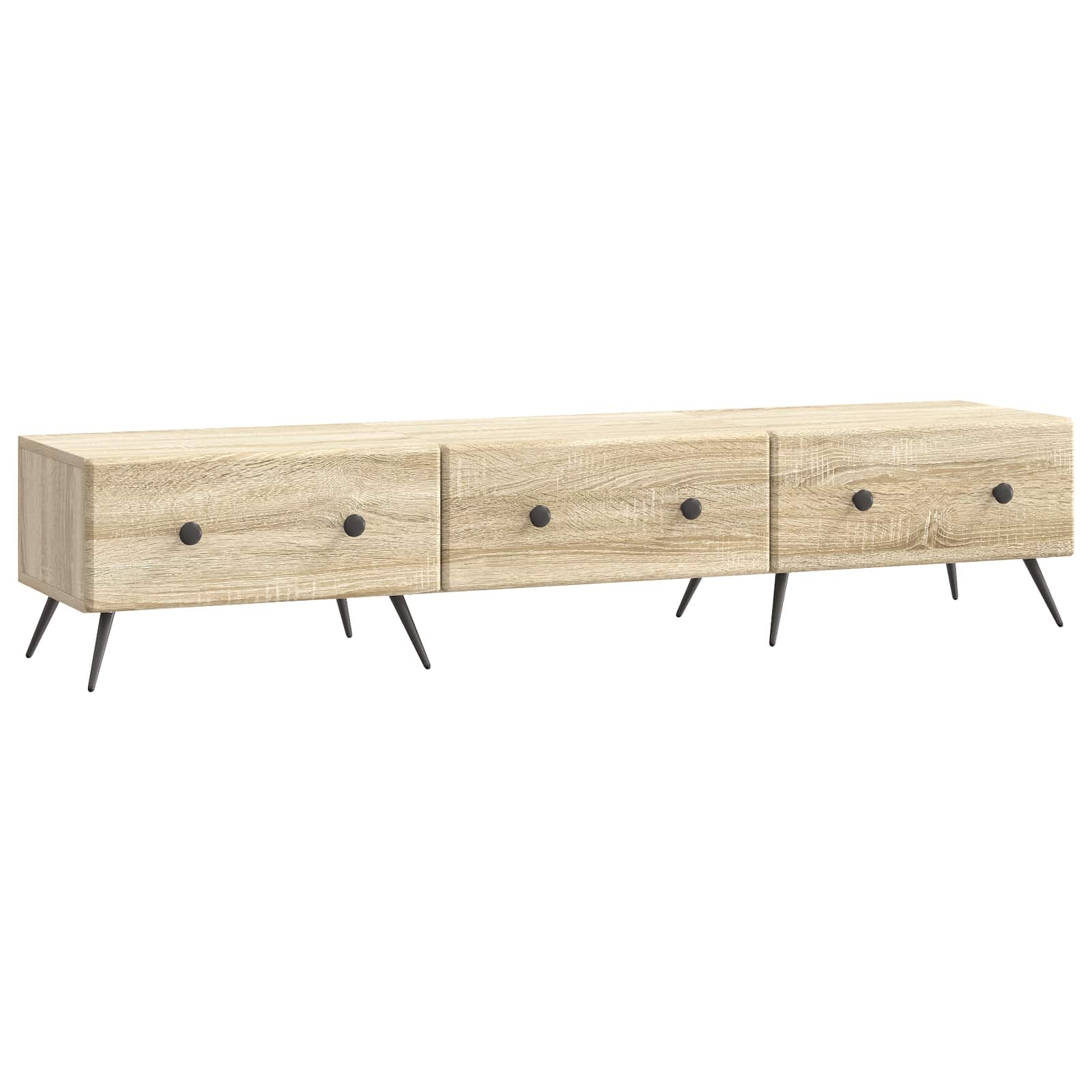 Meuble TV Chêne Sonoma 147 x 34,5 x 30 cm Bois d'ingénierie - XIOS