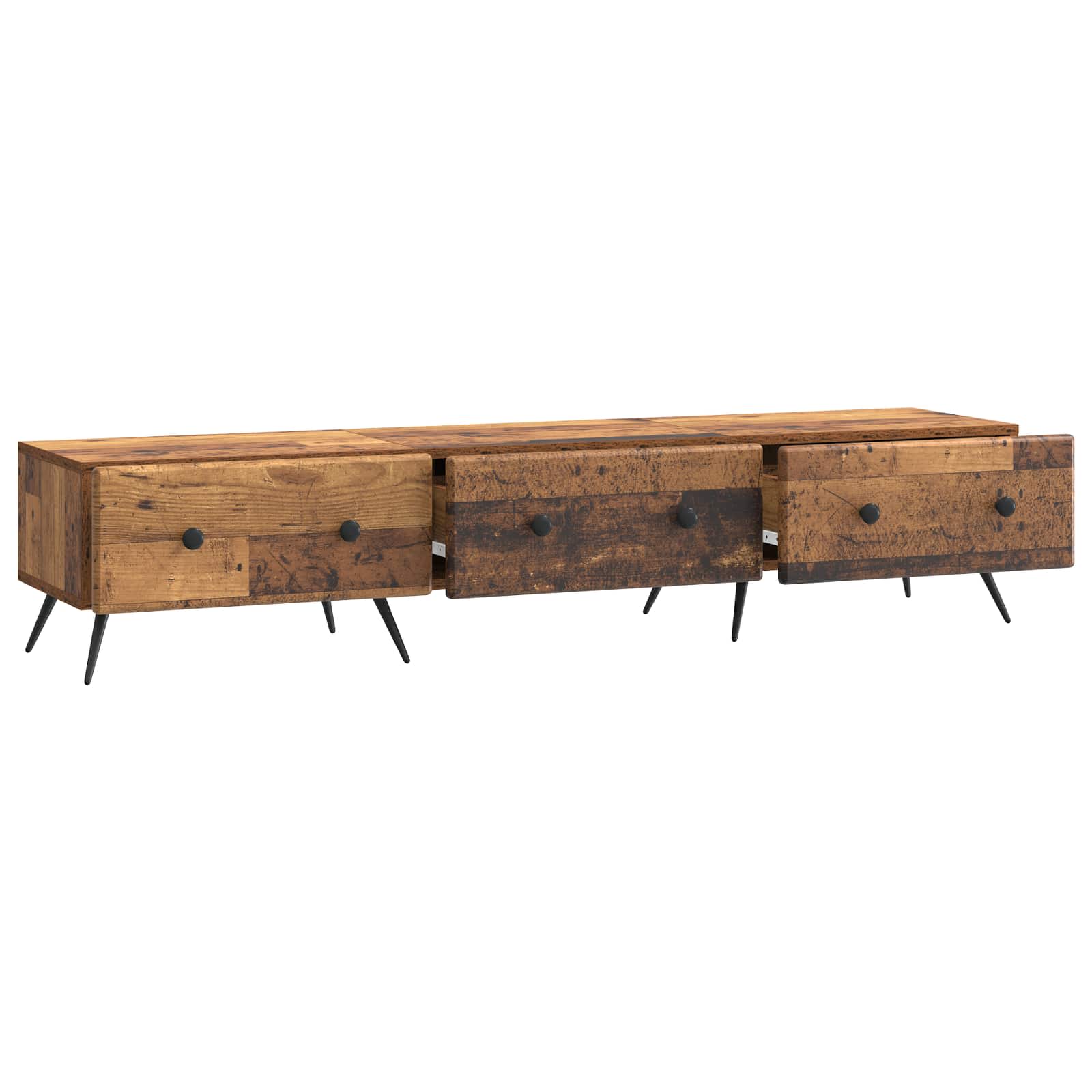 Meuble TV Bois ancien 147 x 34,5 x 30 cm Bois d'ingénierie - XIOS