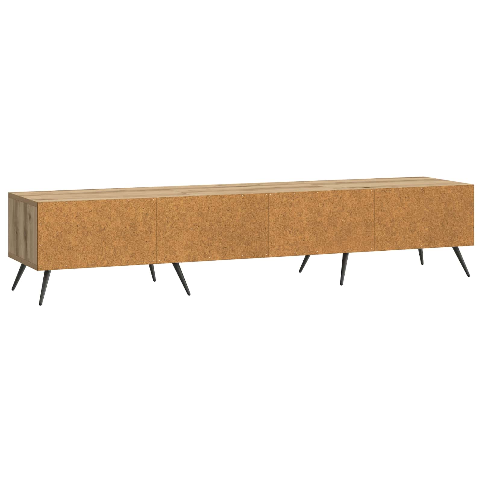 Meuble TV Chêne artisanal 147 x 34,5 x 30 cm Bois d'ingénierie - XIOS