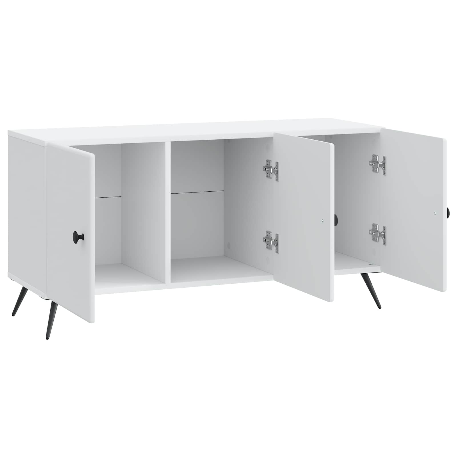 Meuble TV Blanc 99 x 34,5 x 50 cm Bois d'ingénierie - XIOS