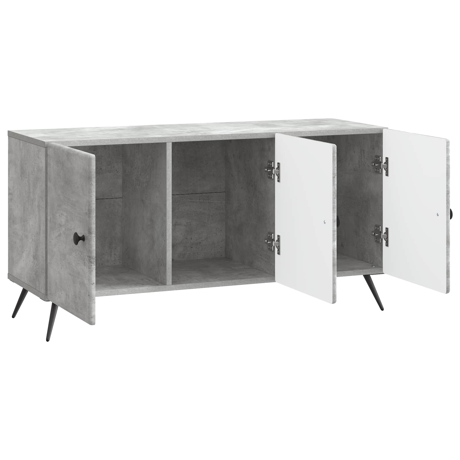 Meuble TV Gris béton 99 x 34,5 x 50 cm Bois d'ingénierie - XIOS