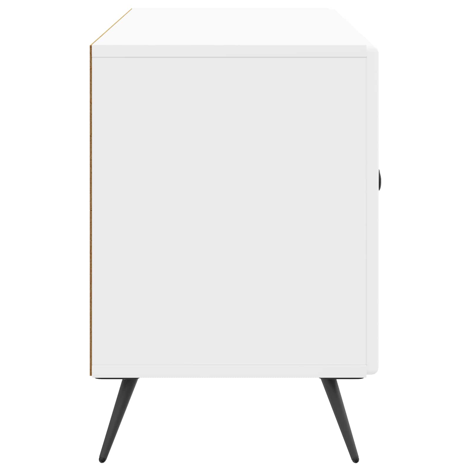 Meuble TV Blanc brillant 99 x 34,5 x 50 cm Bois d'ingénierie - XIOS
