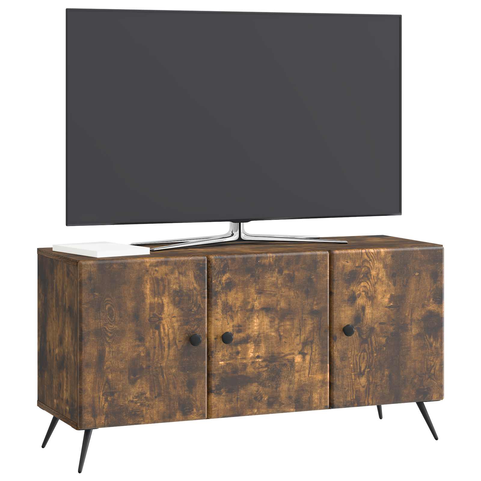Meuble TV Chêne fumé 99 x 34,5 x 50 cm Bois d'ingénierie - XIOS