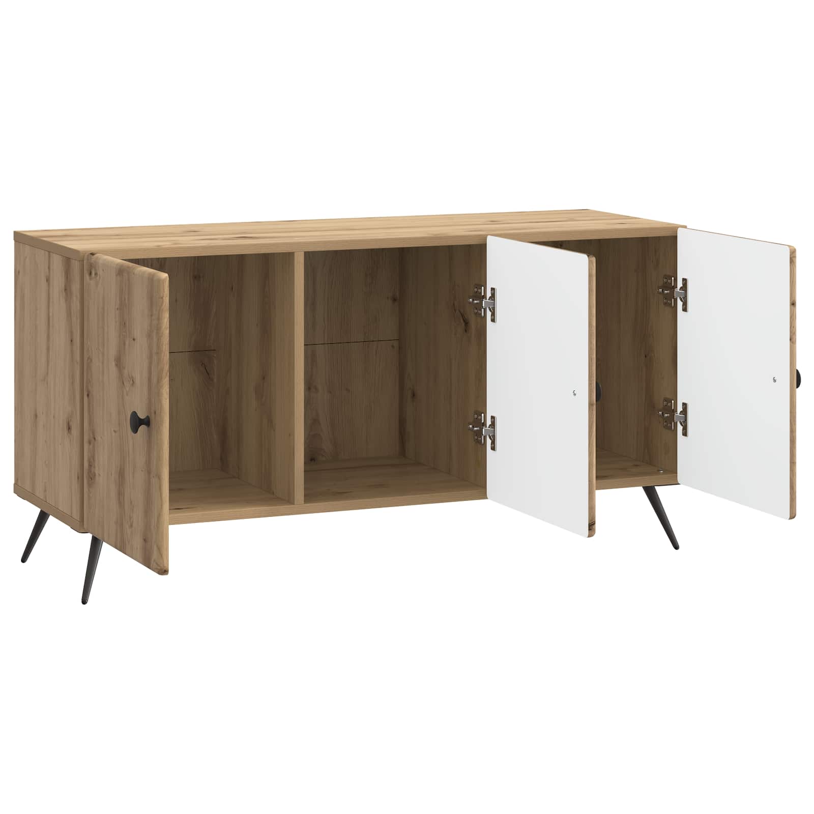 Meuble TV Chêne artisanal 99 x 34,5 x 50 cm Bois d'ingénierie - XIOS