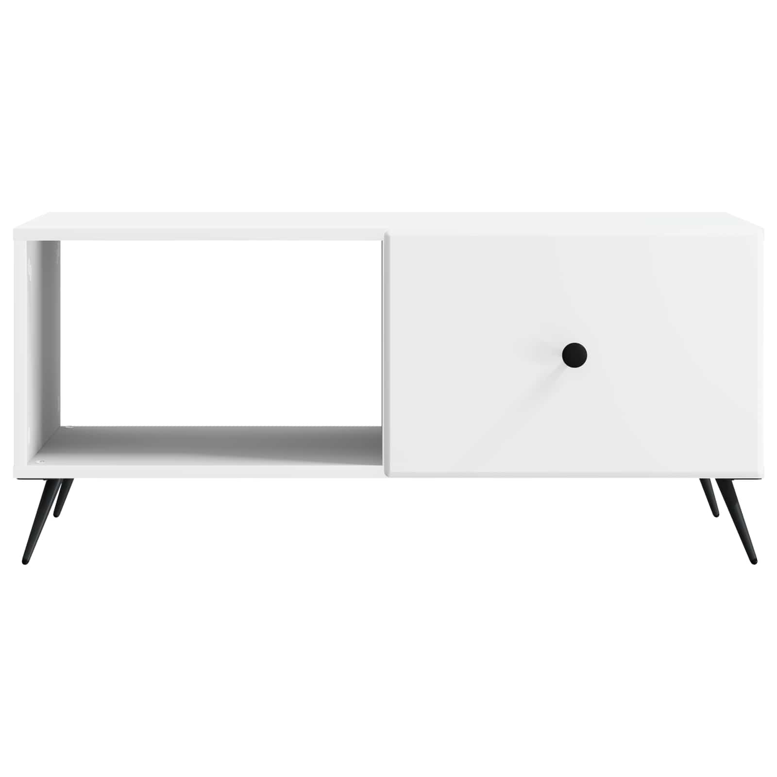 Table basse Blanc 90 x 50 x 40 cm Bois d'ingénierie - XIOS