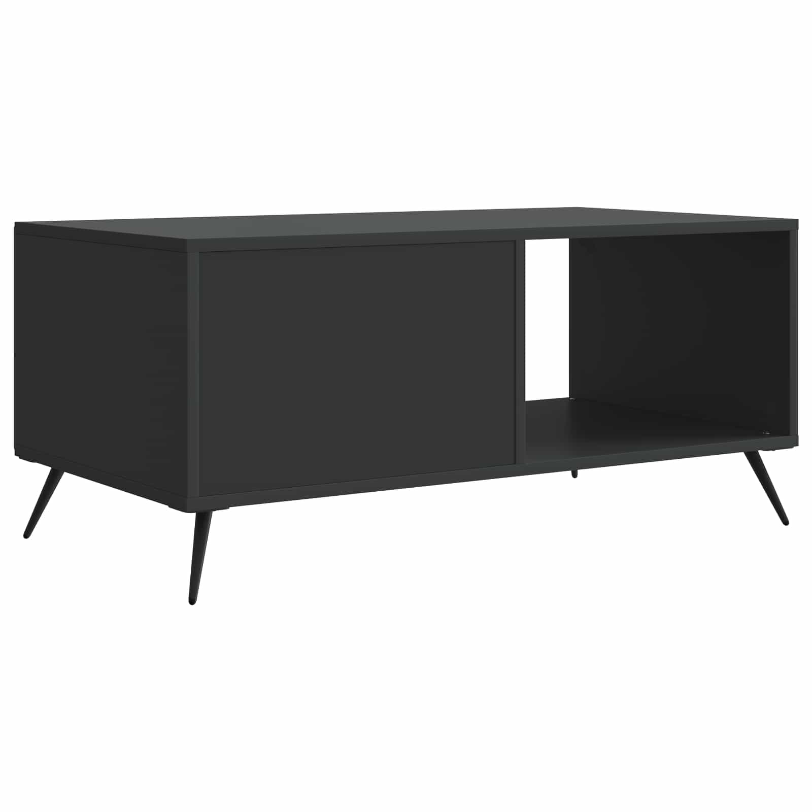 Table basse Noir 90 x 50 x 40 cm Bois d'ingénierie - XIOS