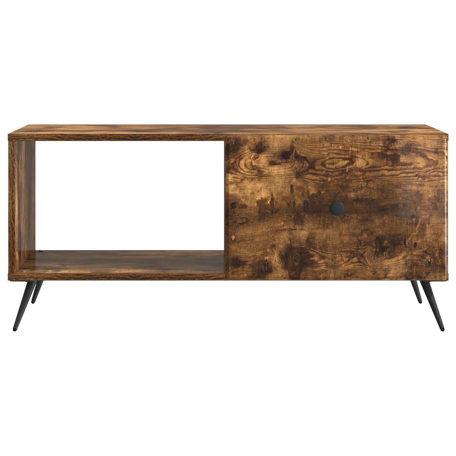Table basse Chêne fumé 90 x 50 x 40 cm Bois d'ingénierie - XIOS