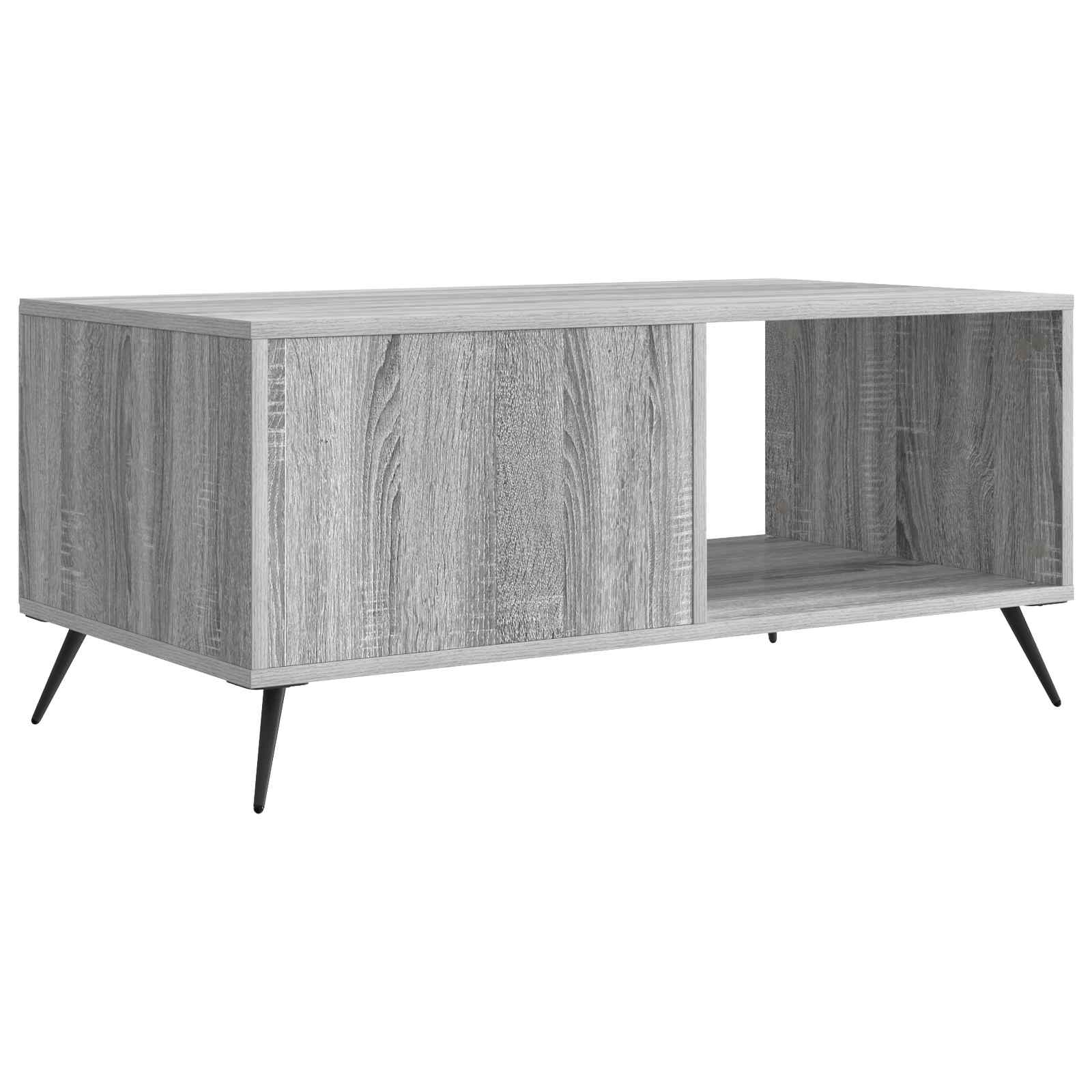 Table basse Sonoma gris 90 x 50 x 40 cm Bois d'ingénierie - XIOS