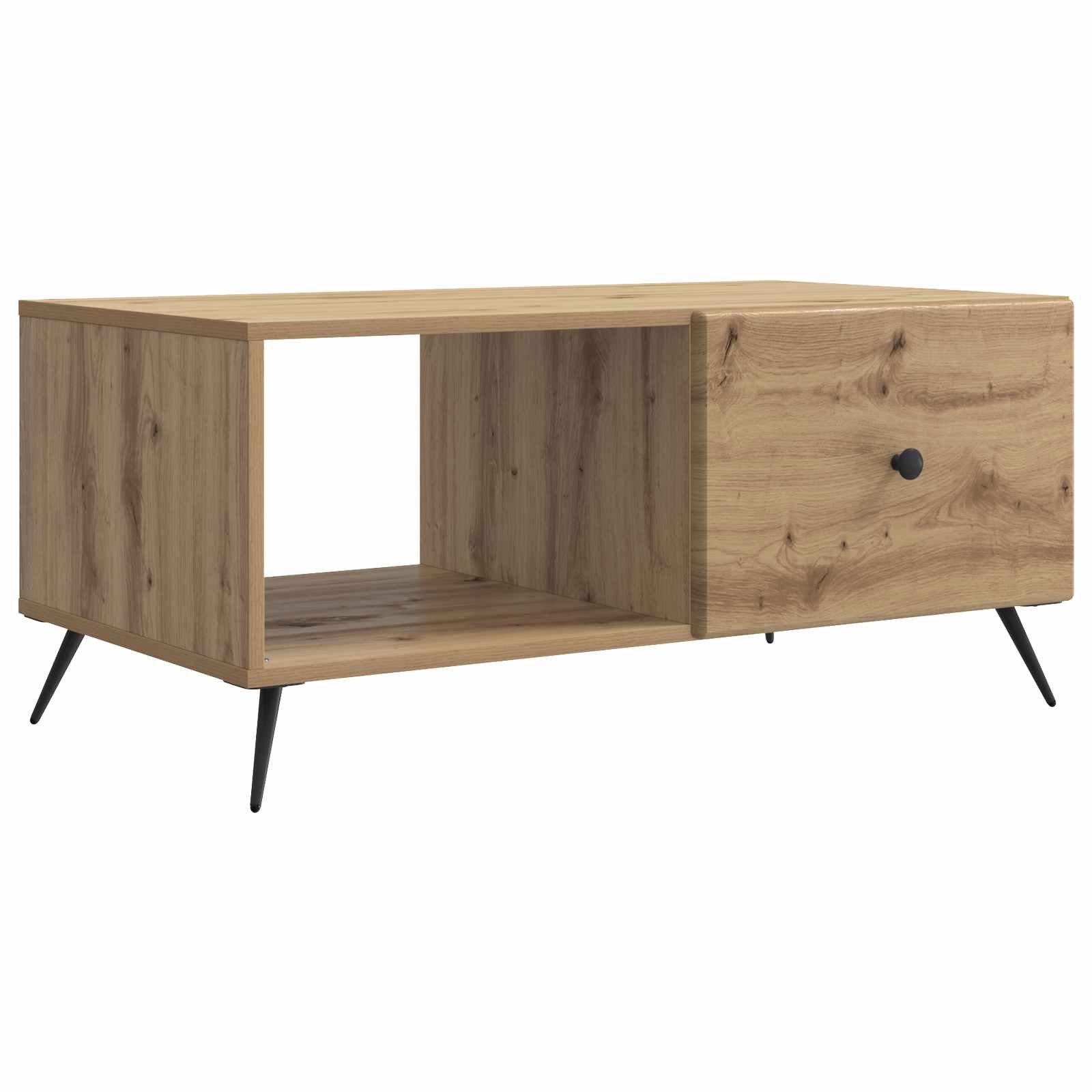 Table basse Chêne artisanal 90 x 50 x 40 cm Bois d'ingénierie - XIOS