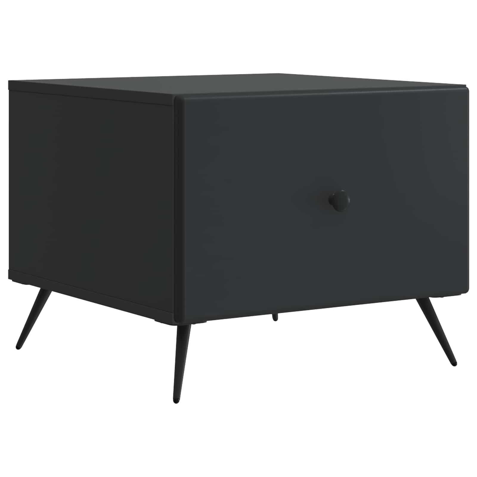 Table basse avec tiroir Noir 49 x 50 x 40 cm Bois d'ingénierie - XIOS