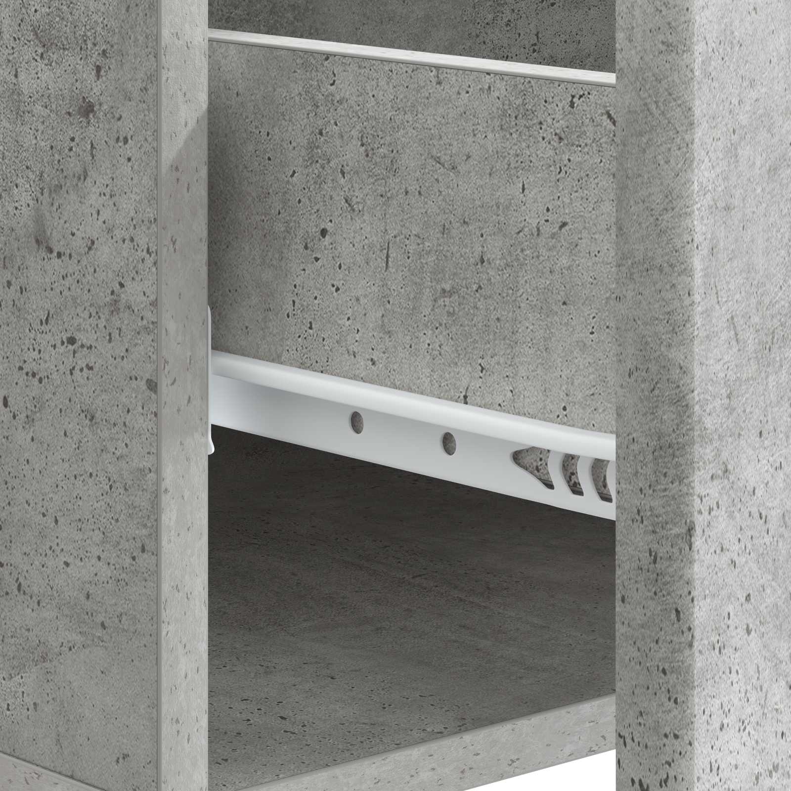 Table basse Gris béton 49 x 50 x 40 cm Bois d'ingénierie - XIOS