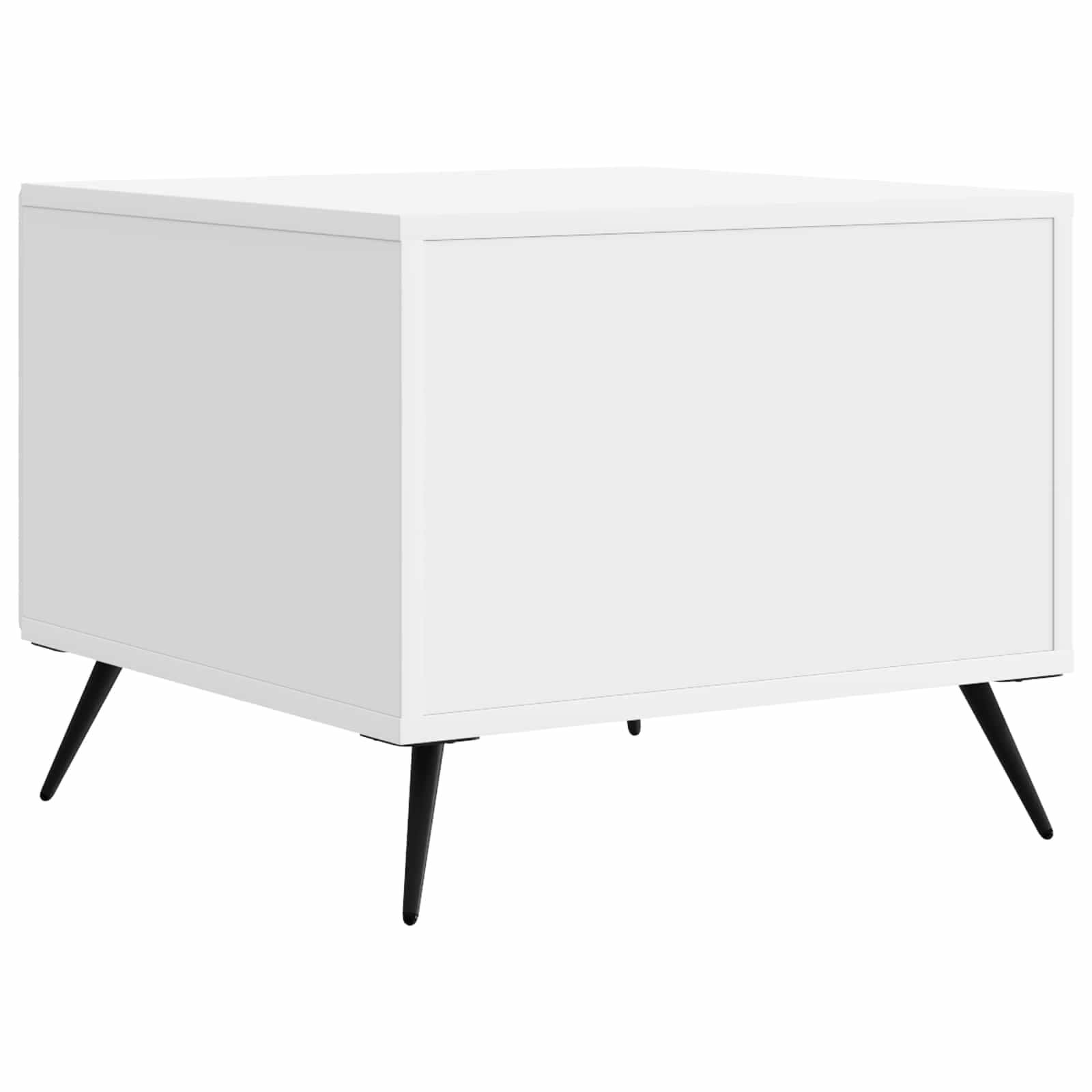 Table basse Blanc brillant 49 x 50 x 40 cm Bois d'ingénierie - XIOS