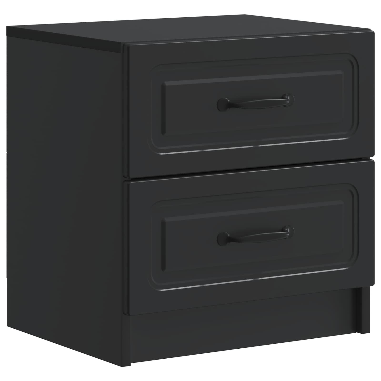 Cabinet de chevet Noir 43 x 34,5 x 44,5 cm Bois d'ingénierie - XIOS