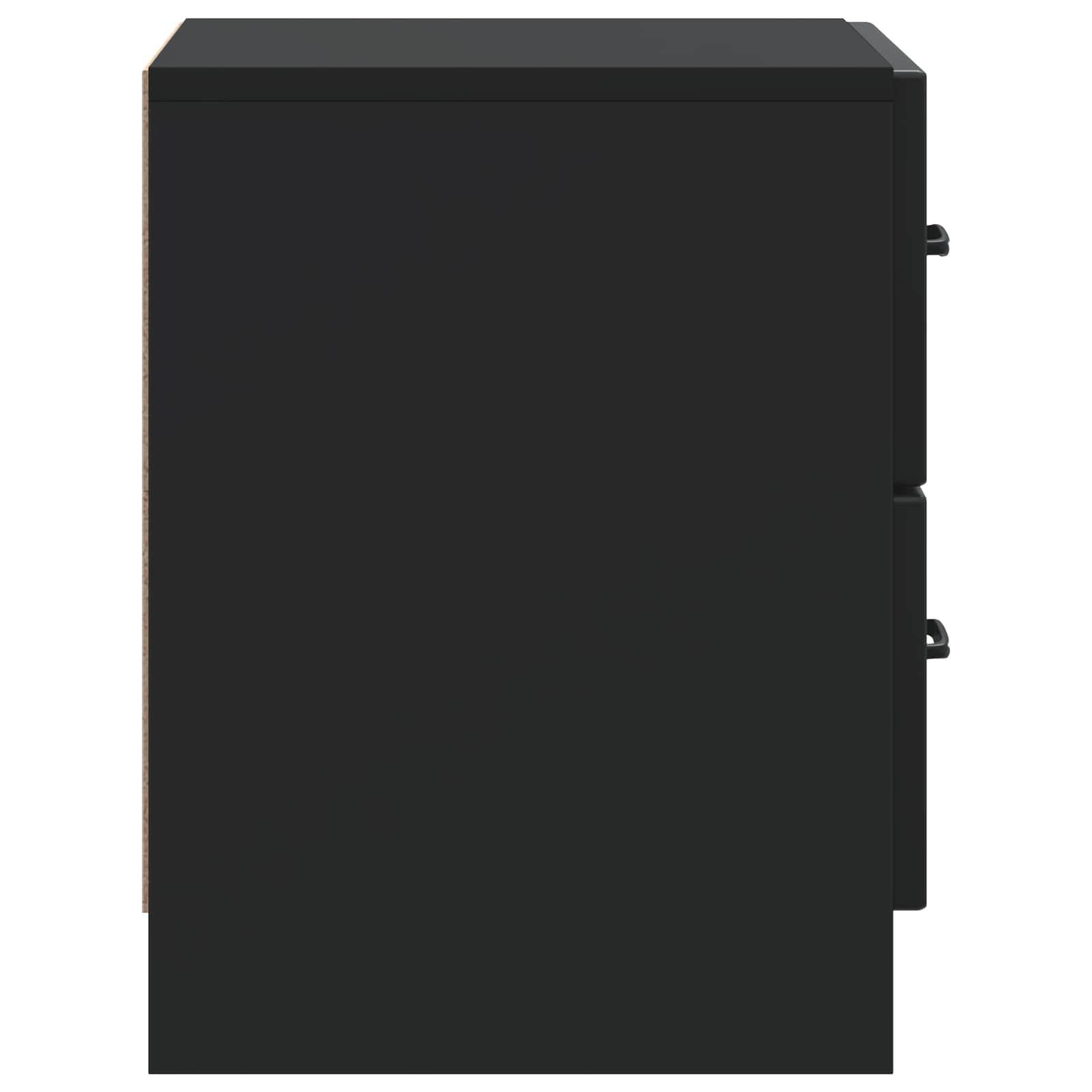 Cabinet de chevet avec tiroir 2 pcs Noir 43 x 34,5 x 44,5 cm - XIOS