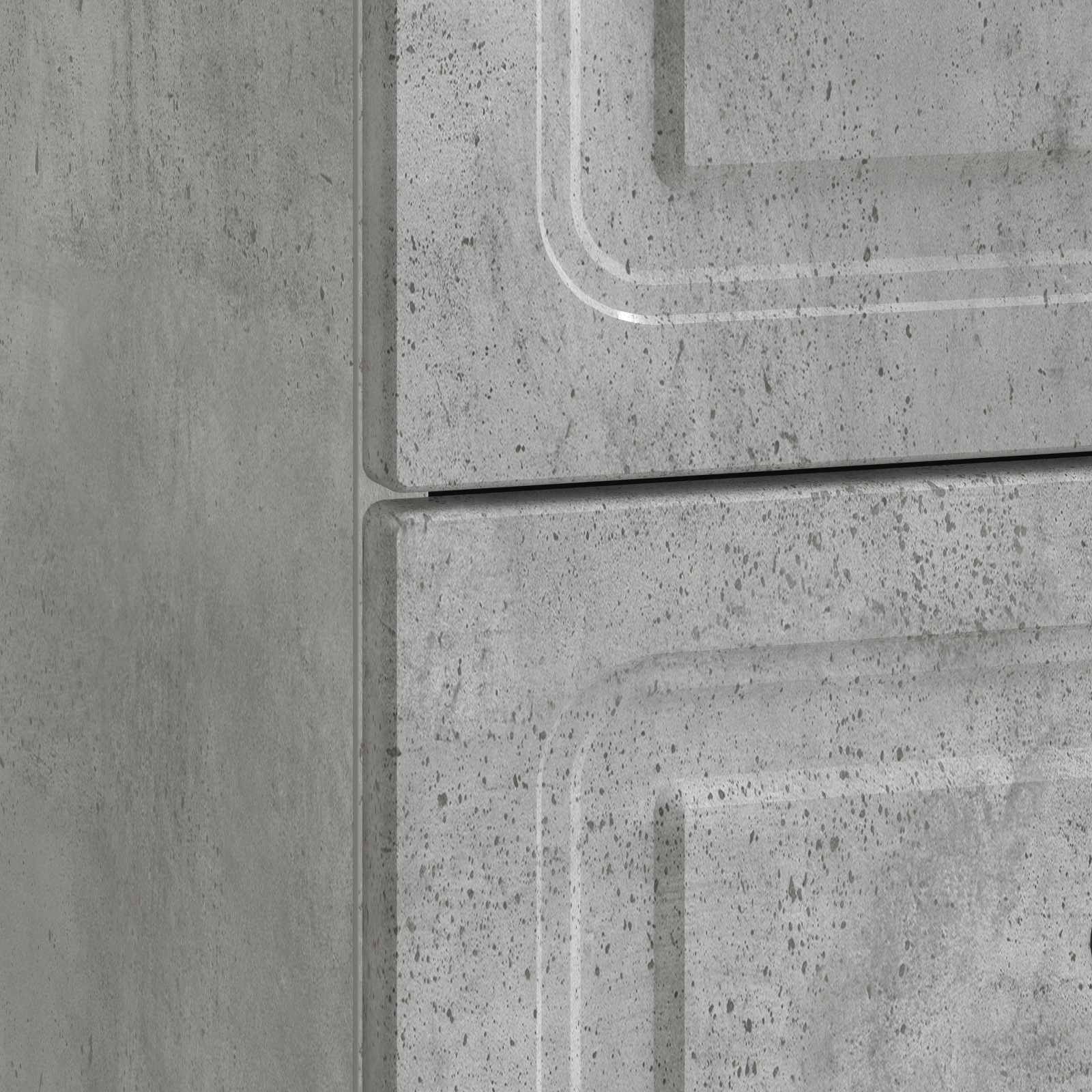 Cabinet de chevet avec tiroir Gris béton 43 x 34,5 x 44,5 cm - XIOS