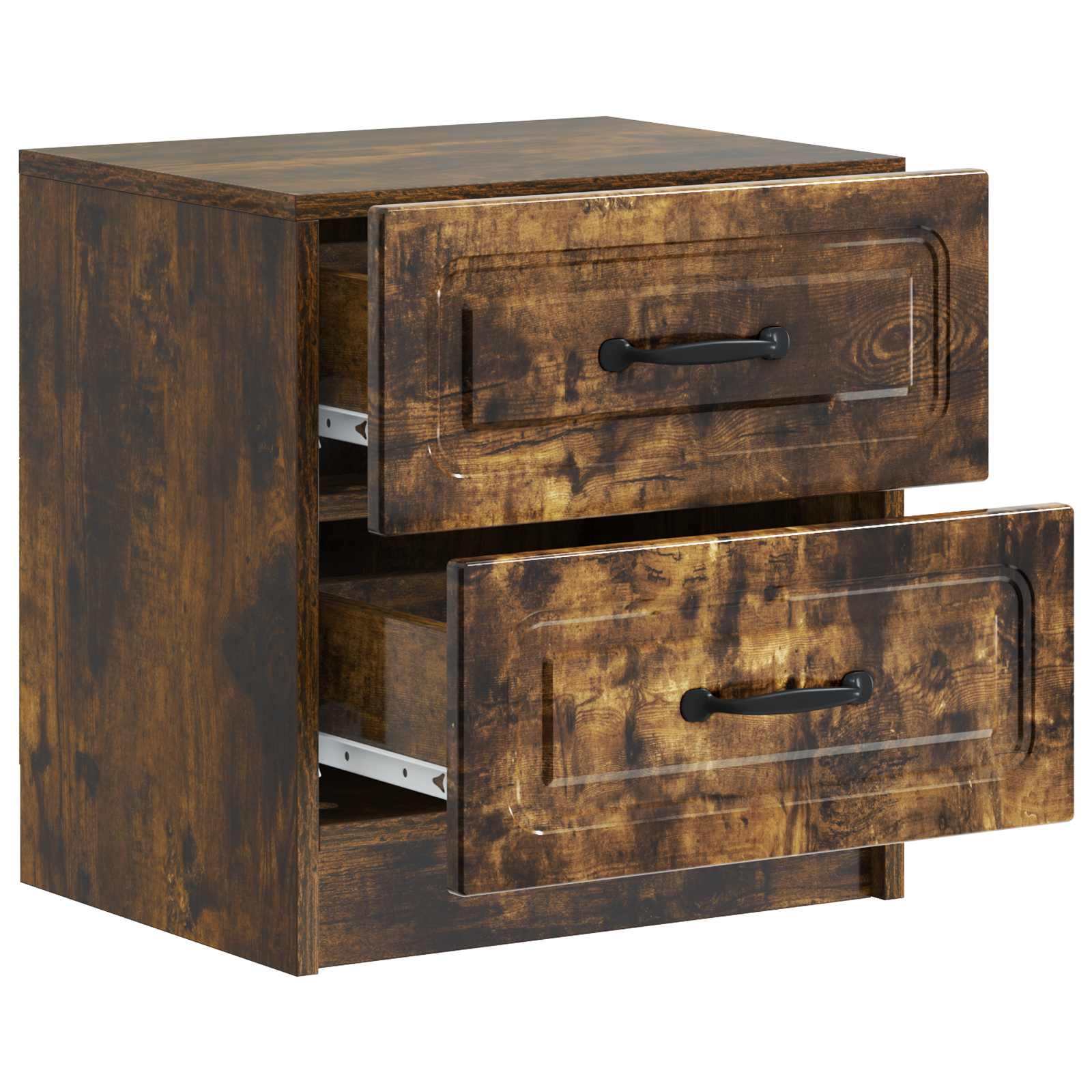 Cabinet de chevet avec tiroir Chêne fumé 43 x 34,5 x 44,5 cm - XIOS