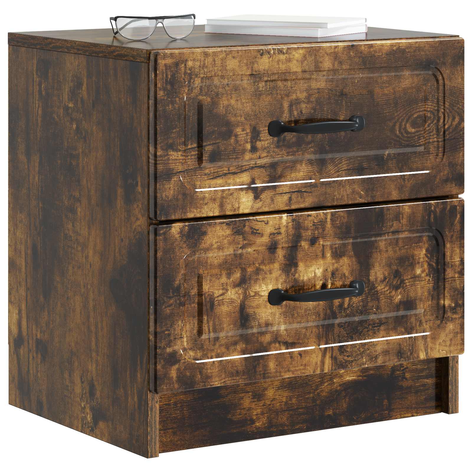 Cabinet de chevet 2 pcs Chêne fumé 43 x 34,5 x 44,5 cm - XIOS
