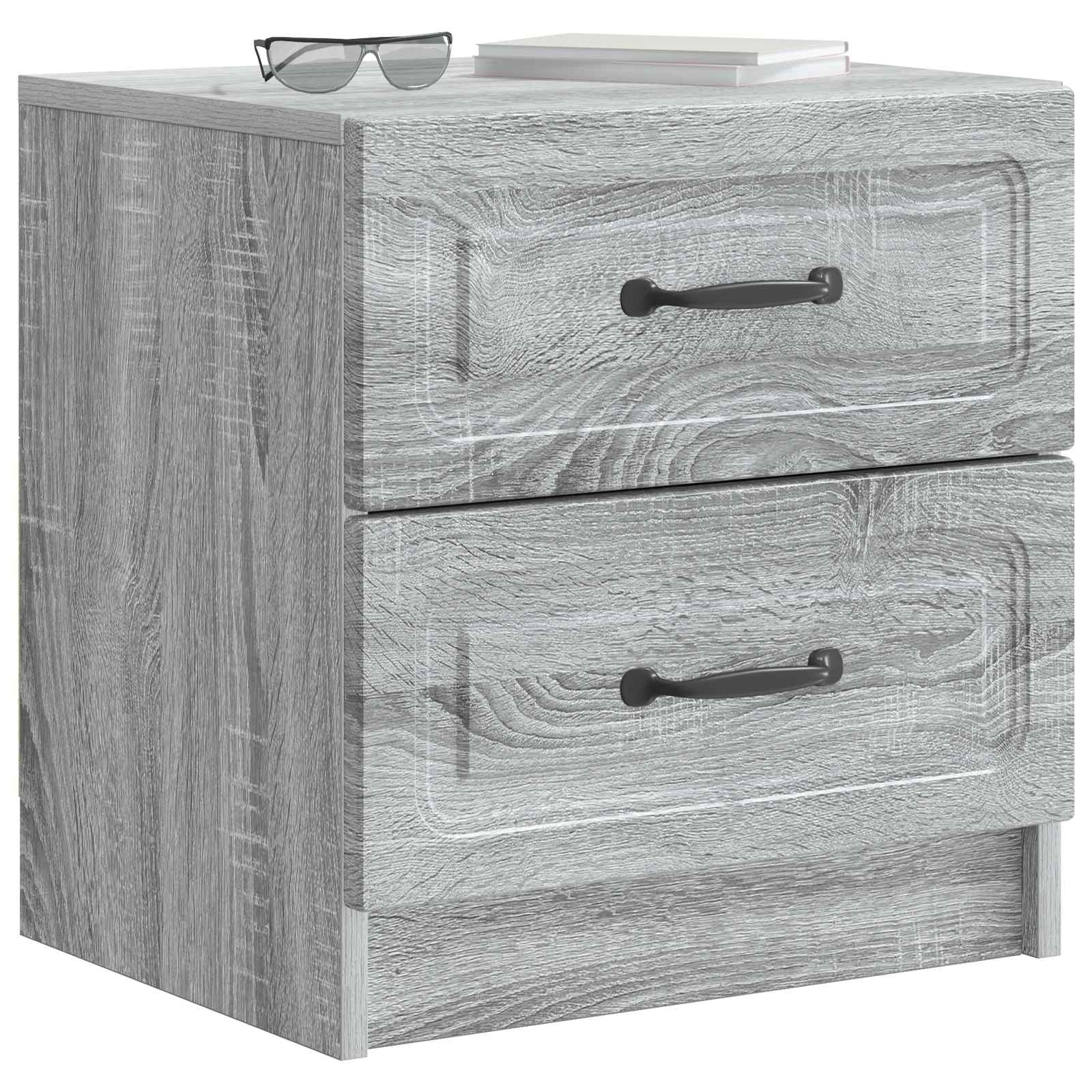 Cabinet de chevet avec tiroir Sonoma gris 43 x 34,5 x 44,5 cm - XIOS