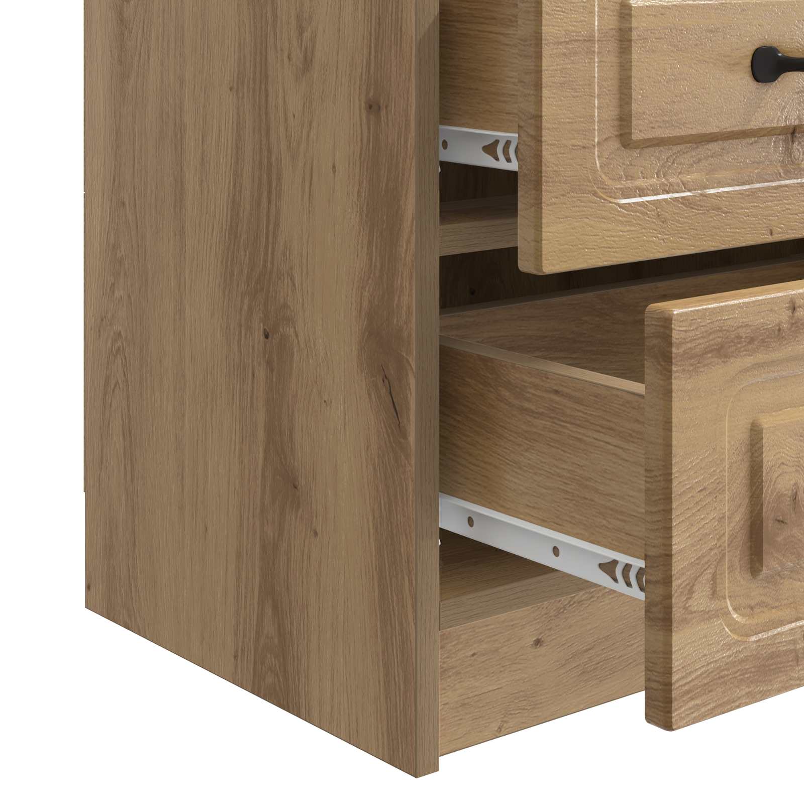 Cabinet de chevet 2 pcs Chêne artisanal 43 x 34,5 x 44,5 cm - XIOS
