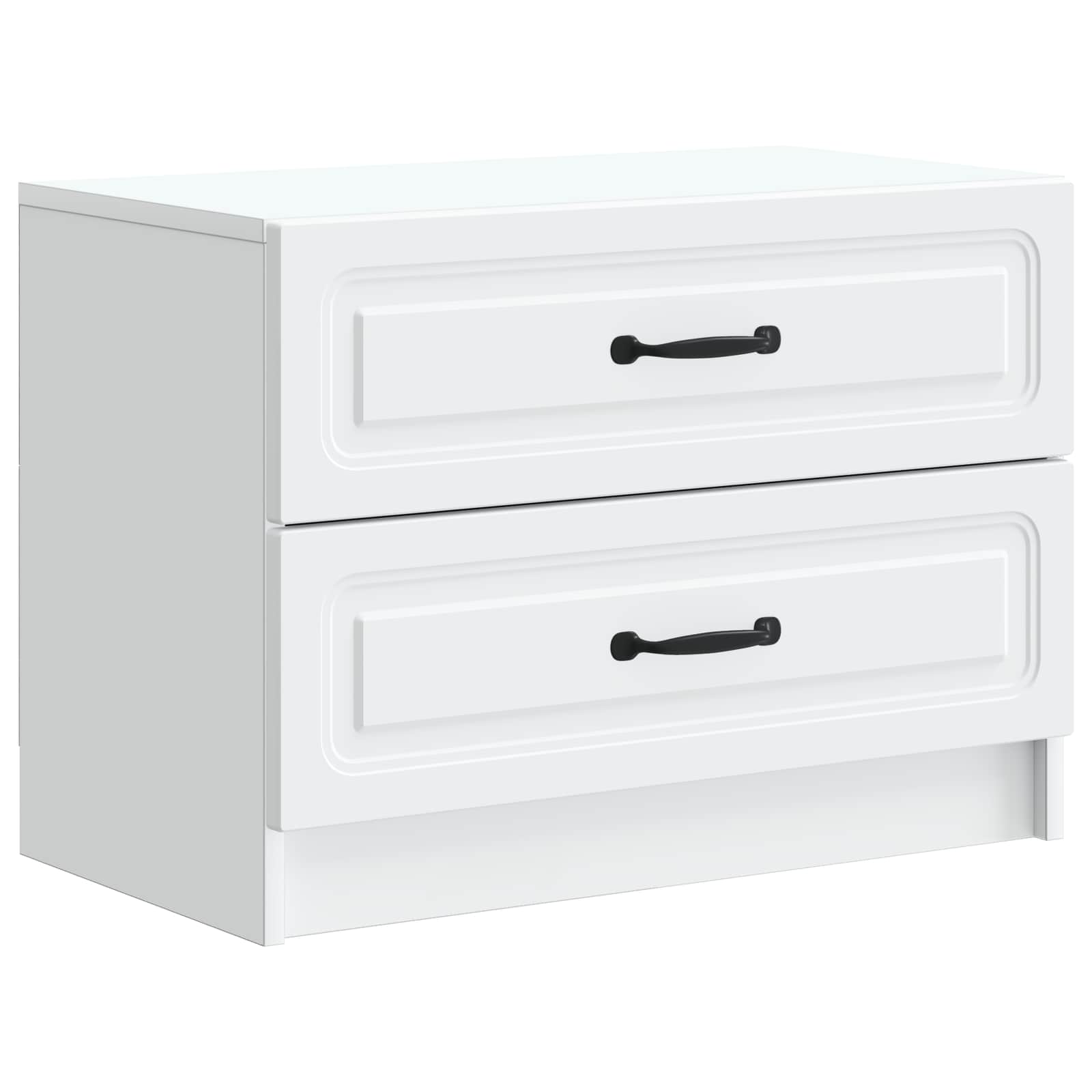 Cabinet de chevet Blanc 62 x 34,5 x 44,5 cm Bois d'ingénierie - XIOS