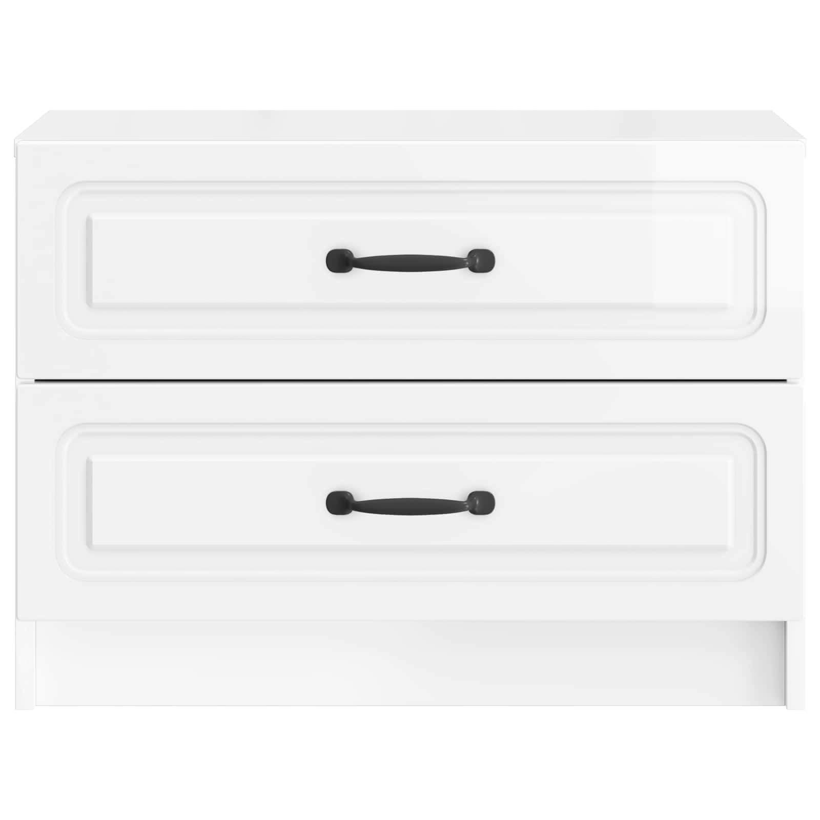 Cabinet de chevet Blanc brillant 62 x 34,5 x 44,5 cm - XIOS