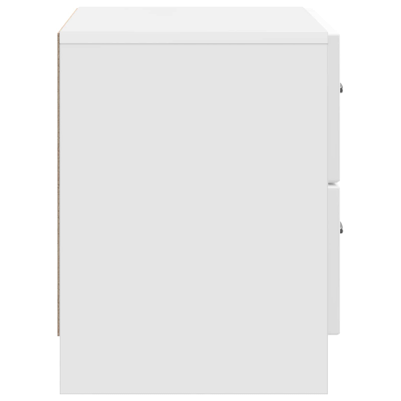 Cabinet de chevet Blanc brillant 62 x 34,5 x 44,5 cm - XIOS