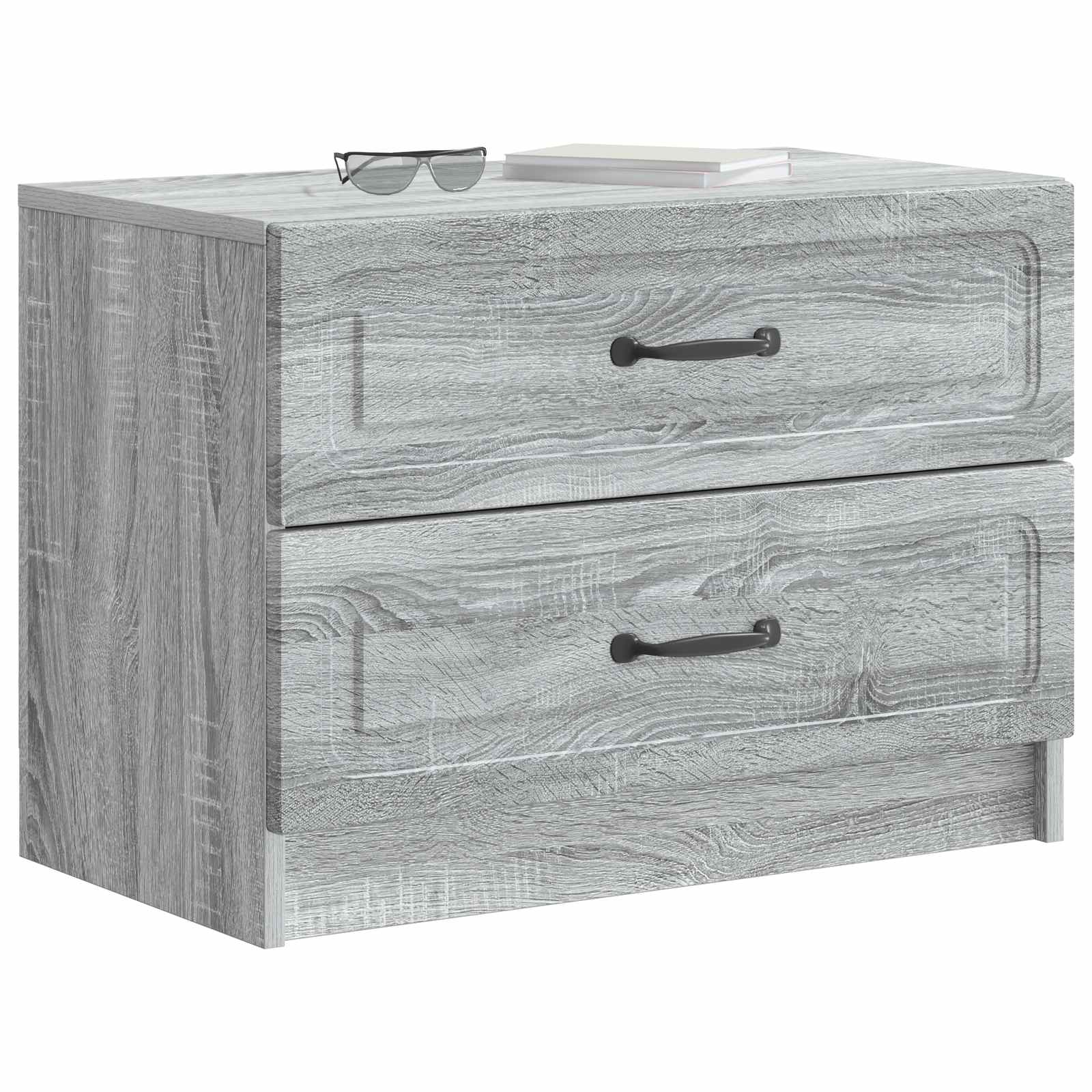 Cabinet de chevet avec tiroir Sonoma gris 62 x 34,5 x 44,5 cm - XIOS