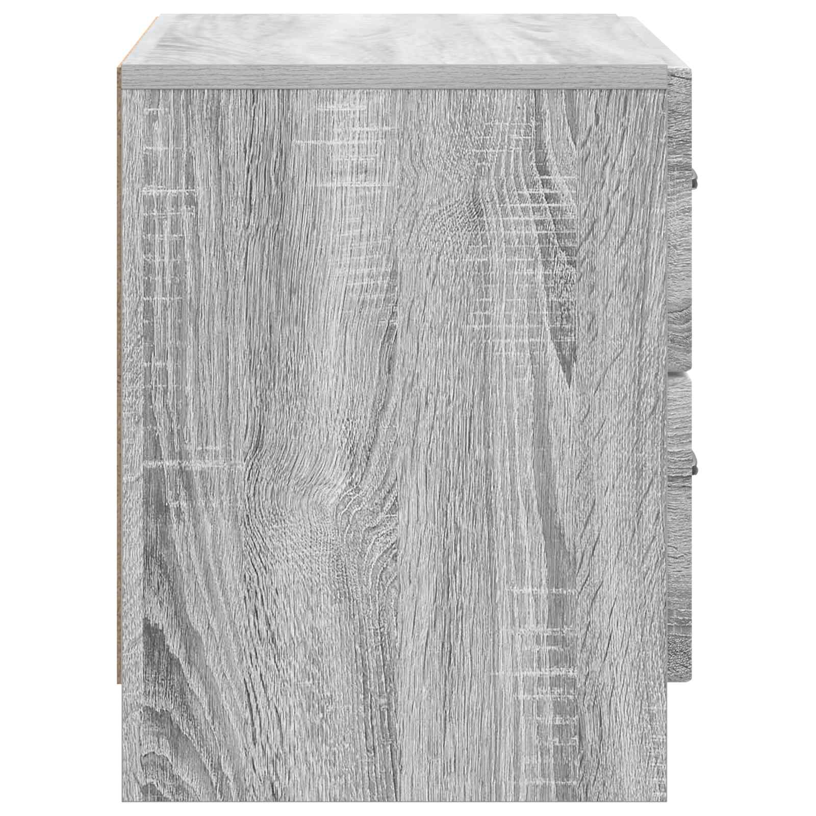Cabinet de chevet avec tiroir Sonoma gris 62 x 34,5 x 44,5 cm - XIOS