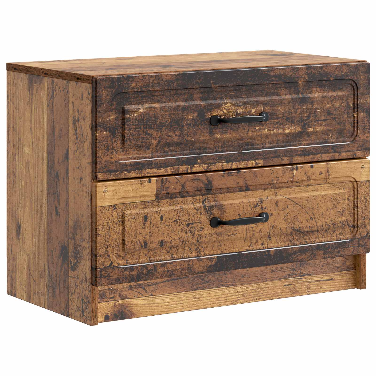 Cabinet de chevet avec tiroir Bois ancien 62 x 34,5 x 44,5 cm - XIOS