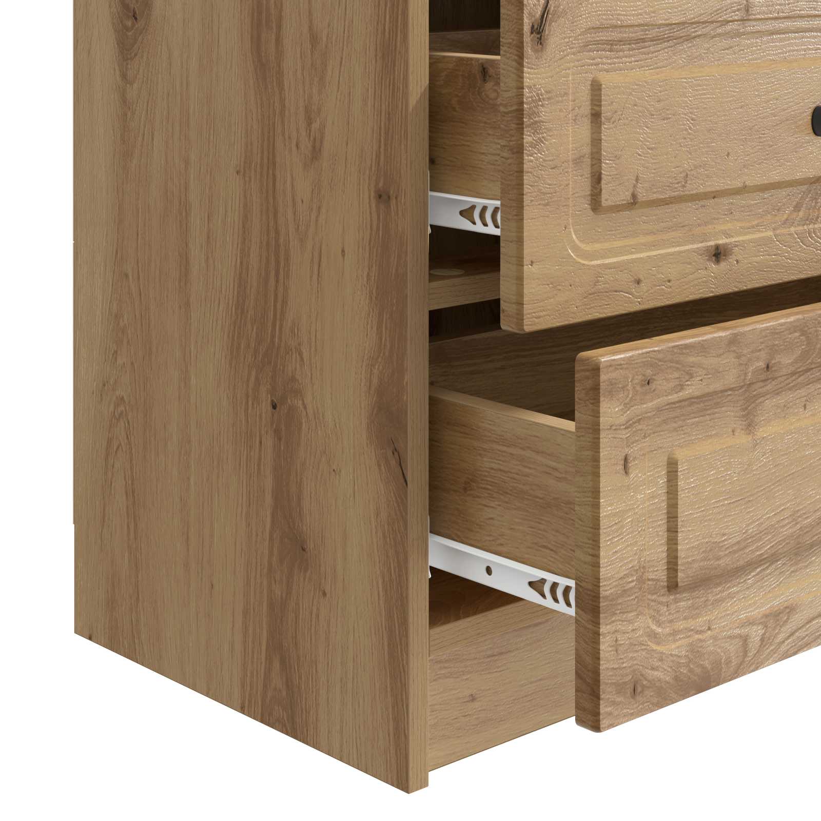 Cabinet de chevet Chêne artisanal 62 x 34,5 x 44,5 cm - XIOS
