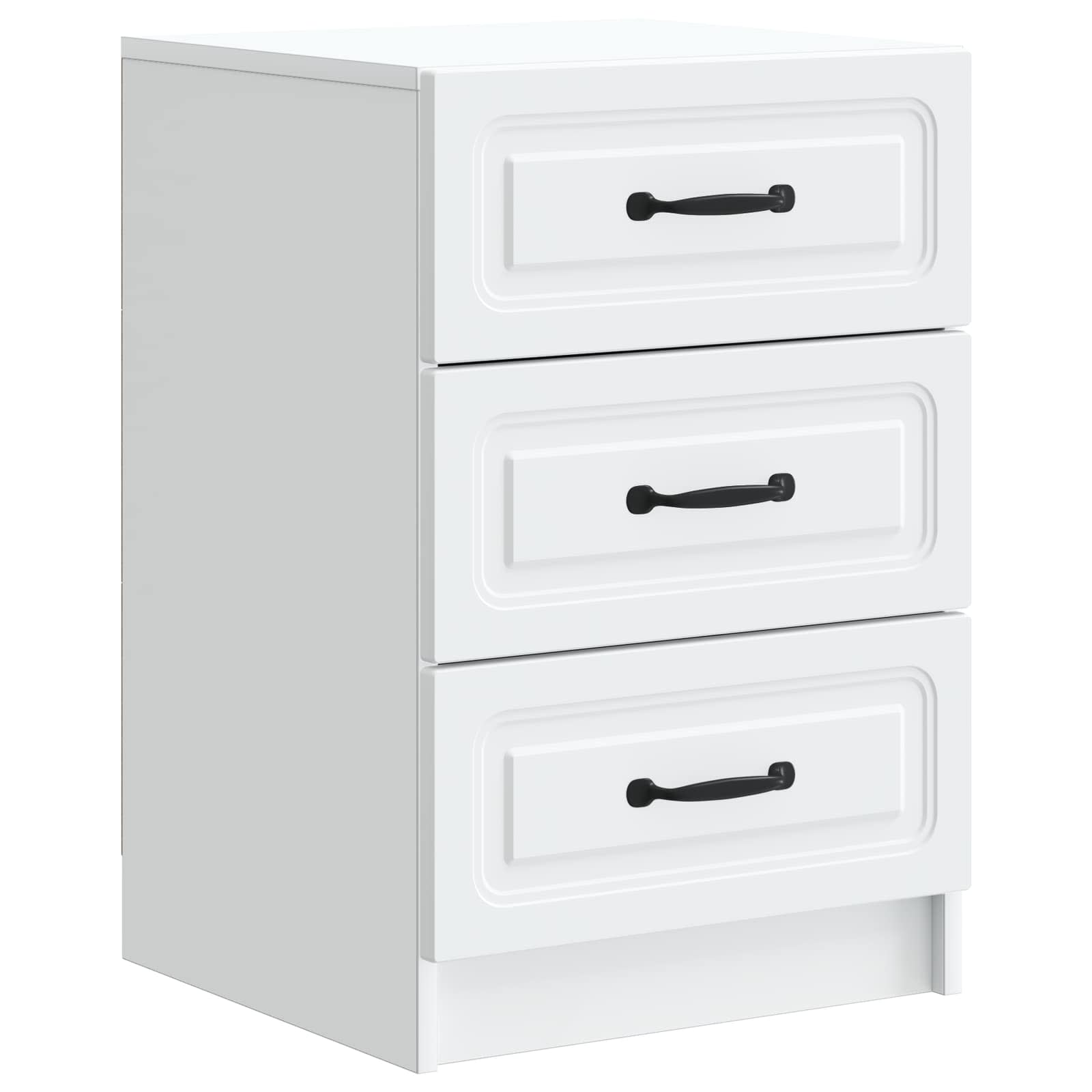 Cabinet de chevet Blanc 43 x 41 x 63,5 cm Bois d'ingénierie - XIOS