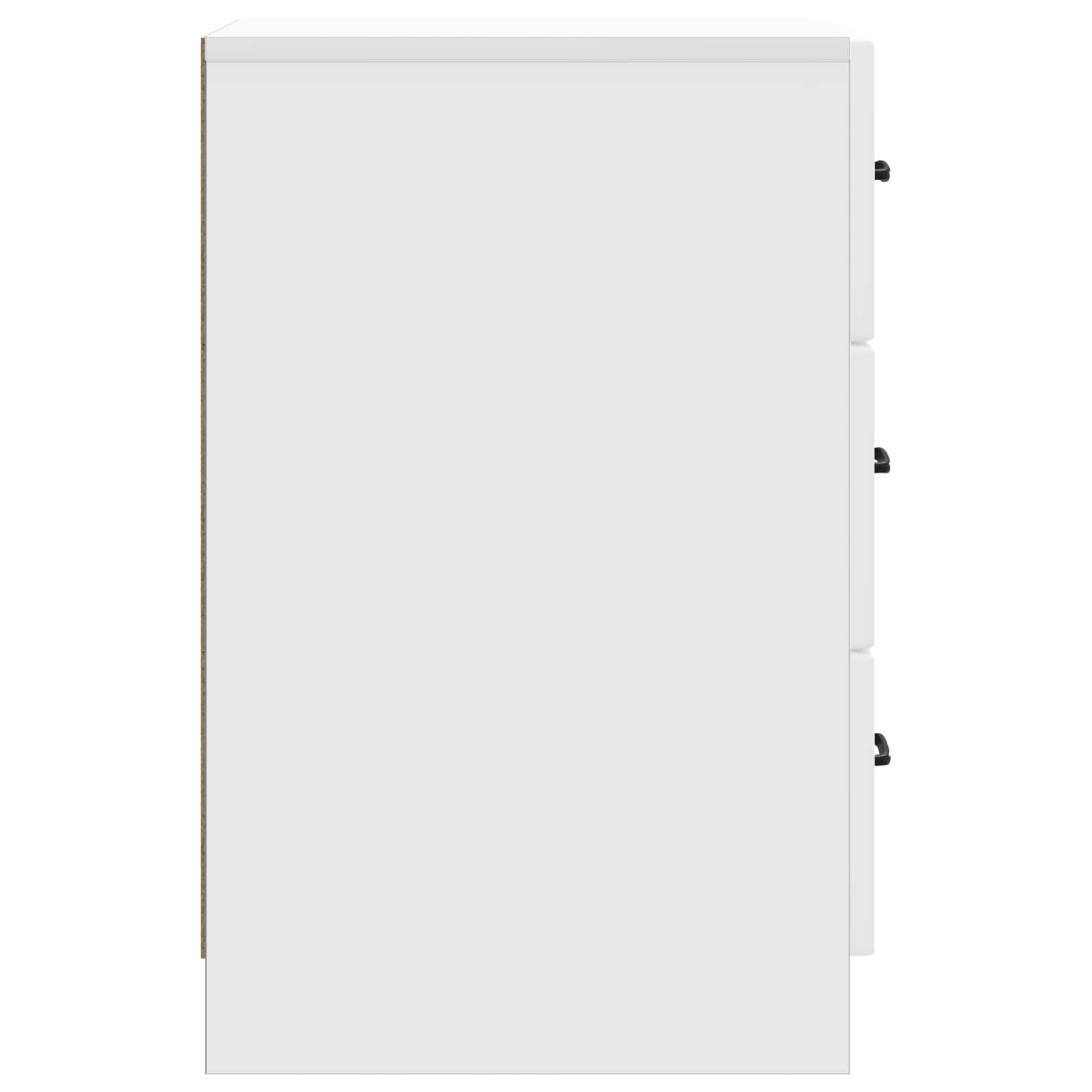 Cabinet de chevet Blanc 43 x 41 x 63,5 cm Bois d'ingénierie - XIOS