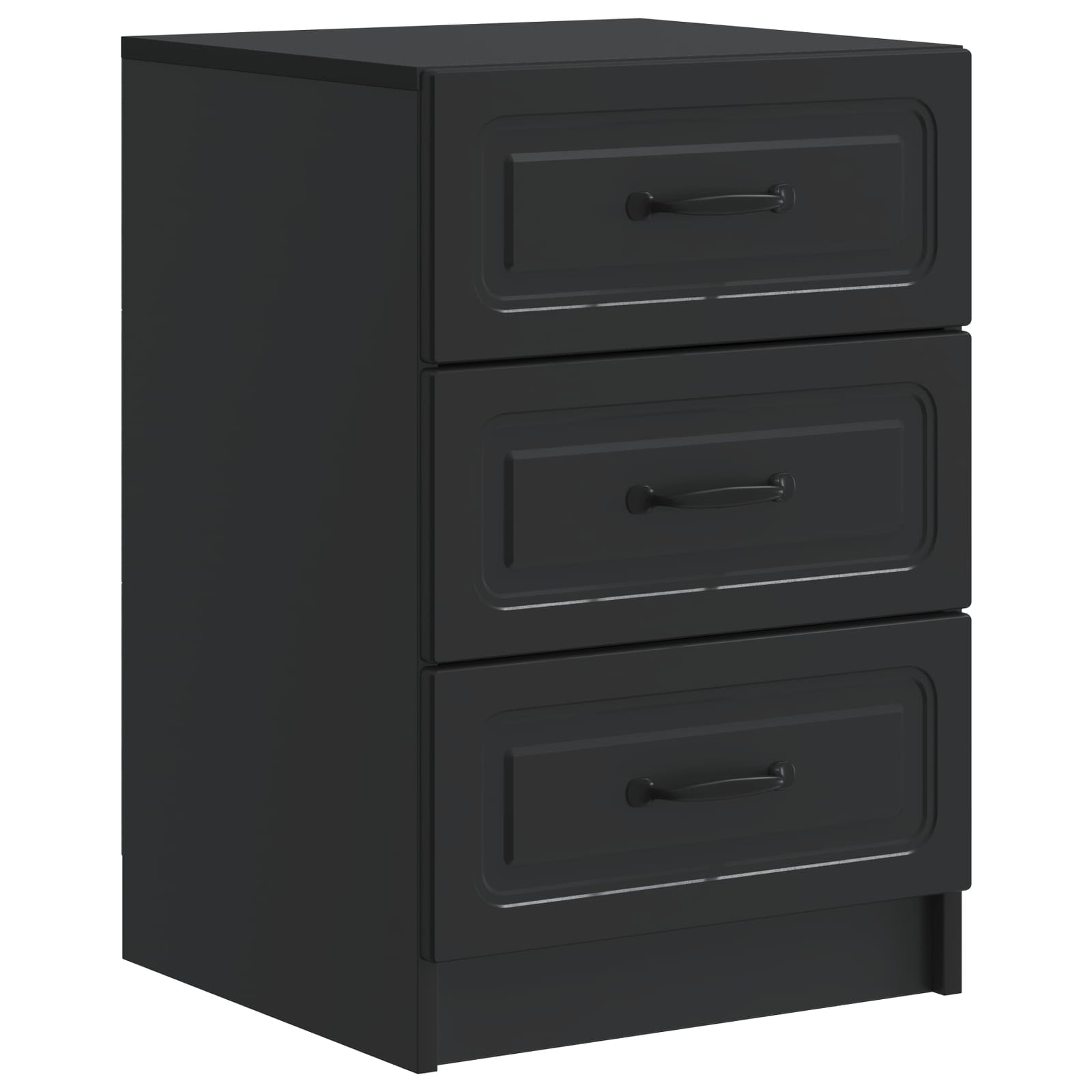 Cabinet de chevet Noir 43 x 41 x 63,5 cm Bois d'ingénierie - XIOS