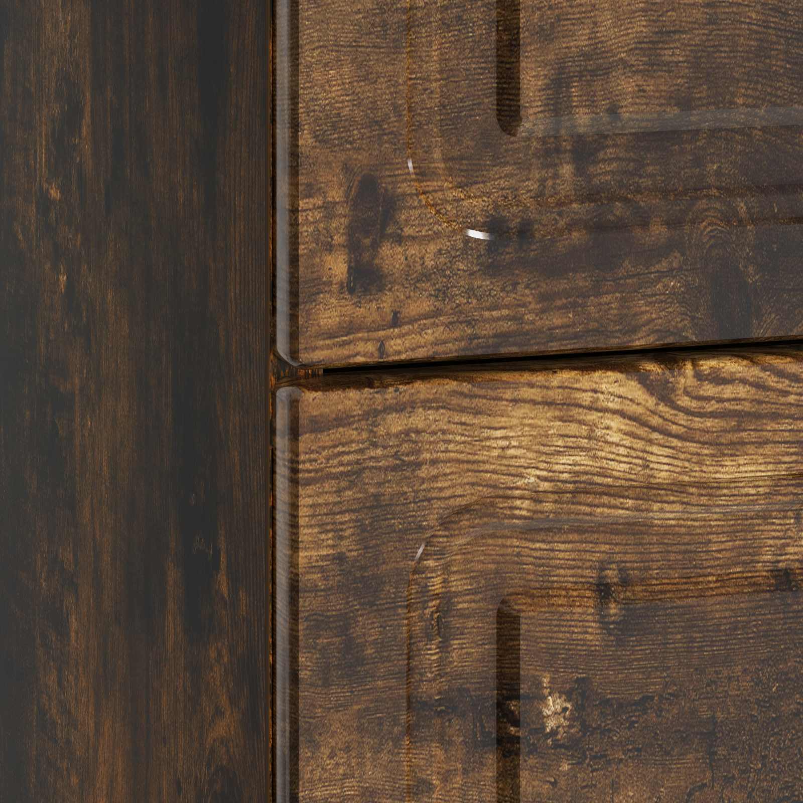 Cabinet de chevet avec tiroir Chêne fumé 43 x 41 x 63,5 cm - XIOS