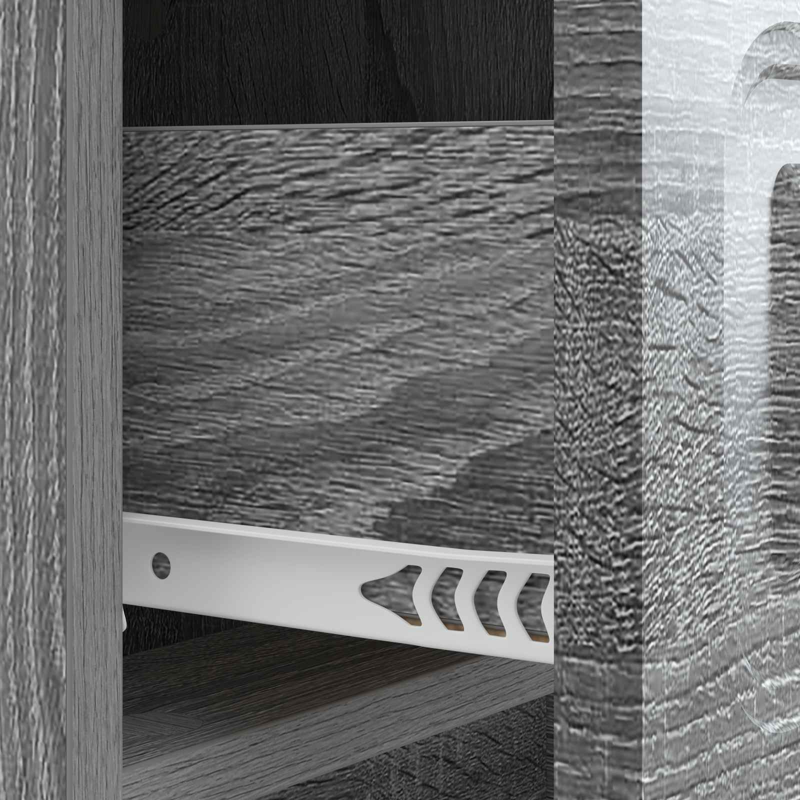 Cabinet de chevet avec tiroir Sonoma gris 43 x 41 x 63,5 cm - XIOS