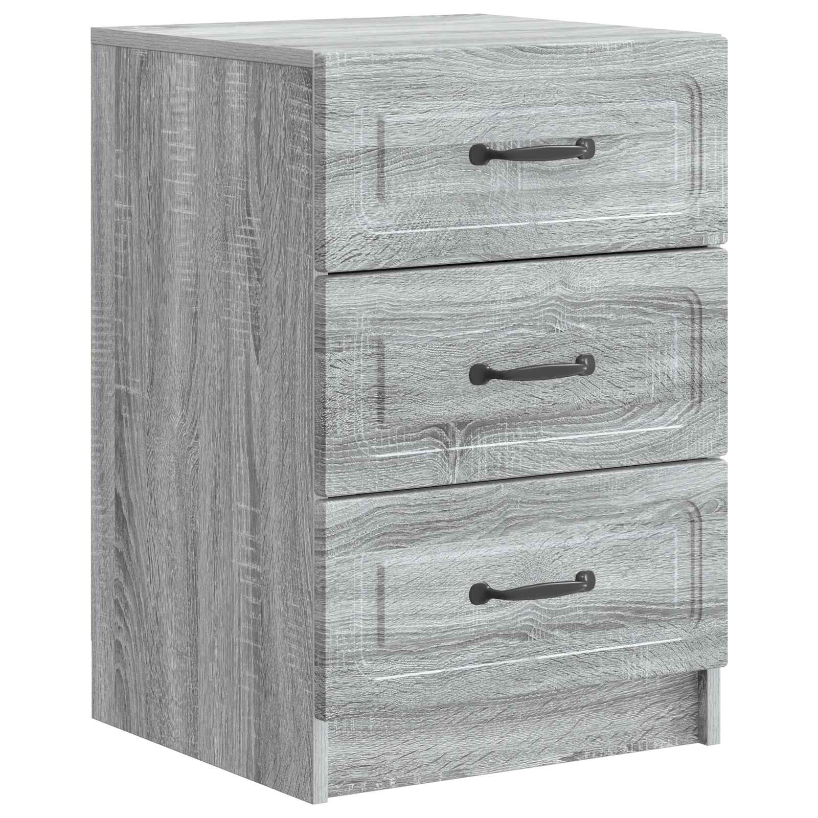 Cabinet de chevet avec tiroir Sonoma gris 43 x 41 x 63,5 cm - XIOS