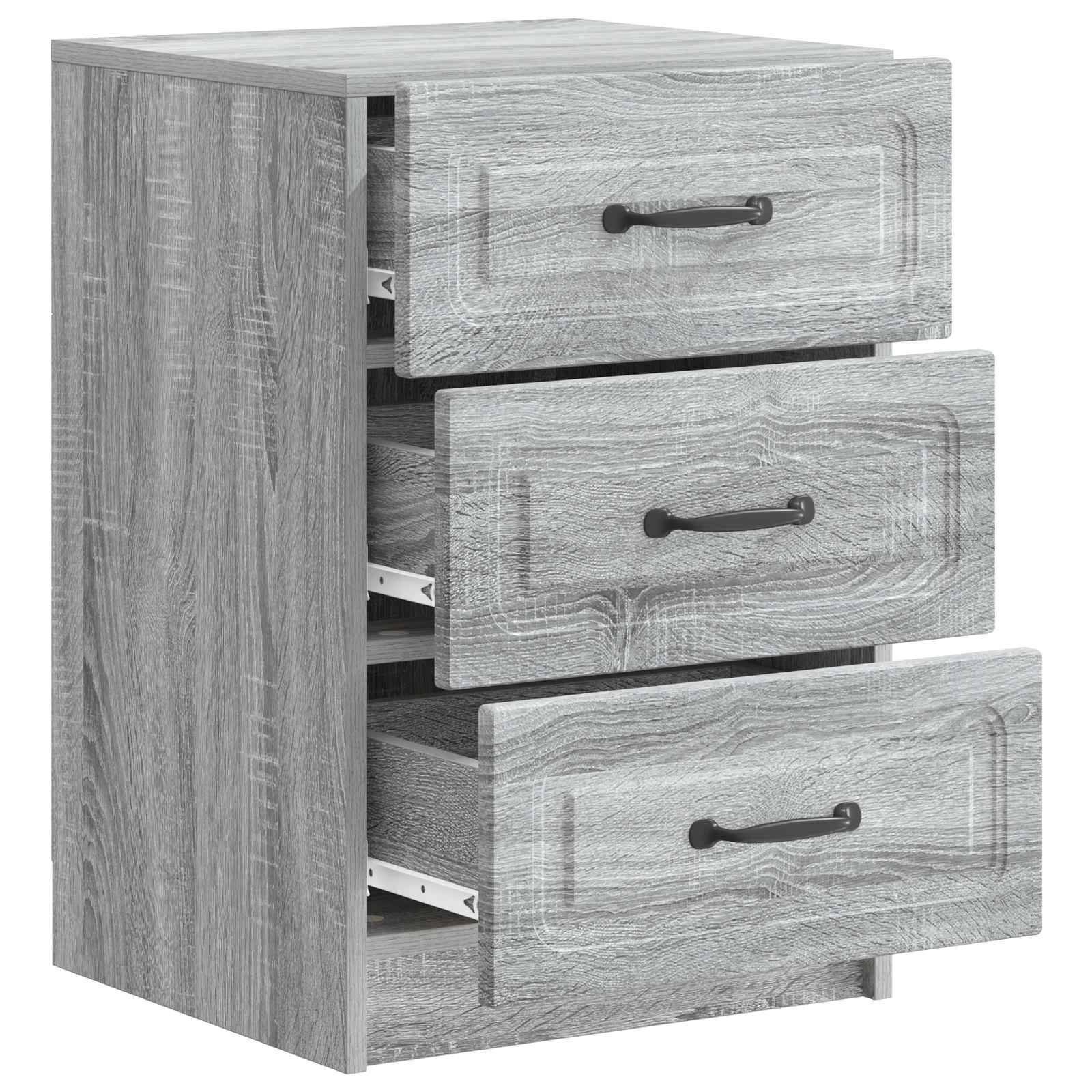 Cabinet de chevet avec tiroir Sonoma gris 43 x 41 x 63,5 cm - XIOS