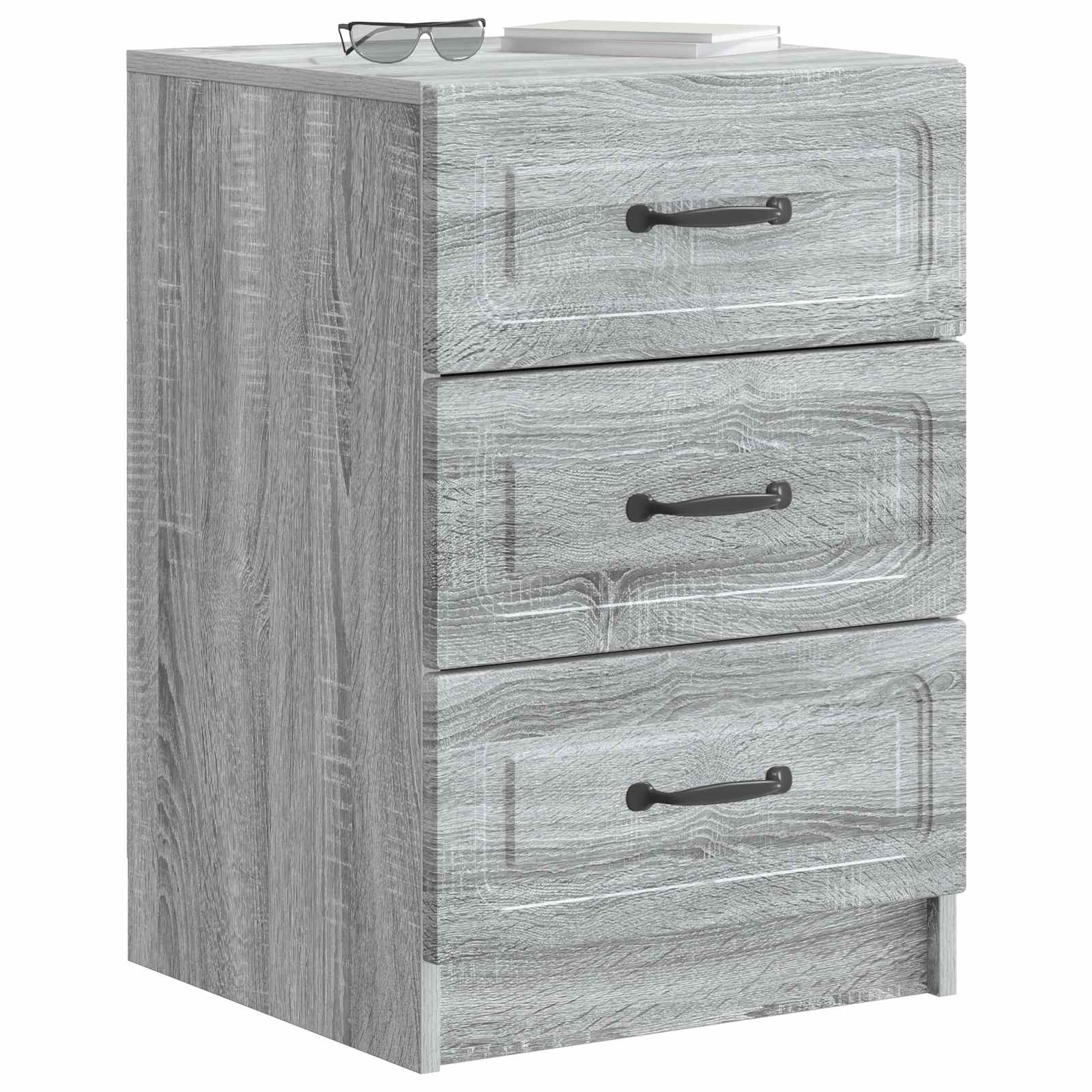 Cabinet de chevet avec tiroir Sonoma gris 43 x 41 x 63,5 cm - XIOS