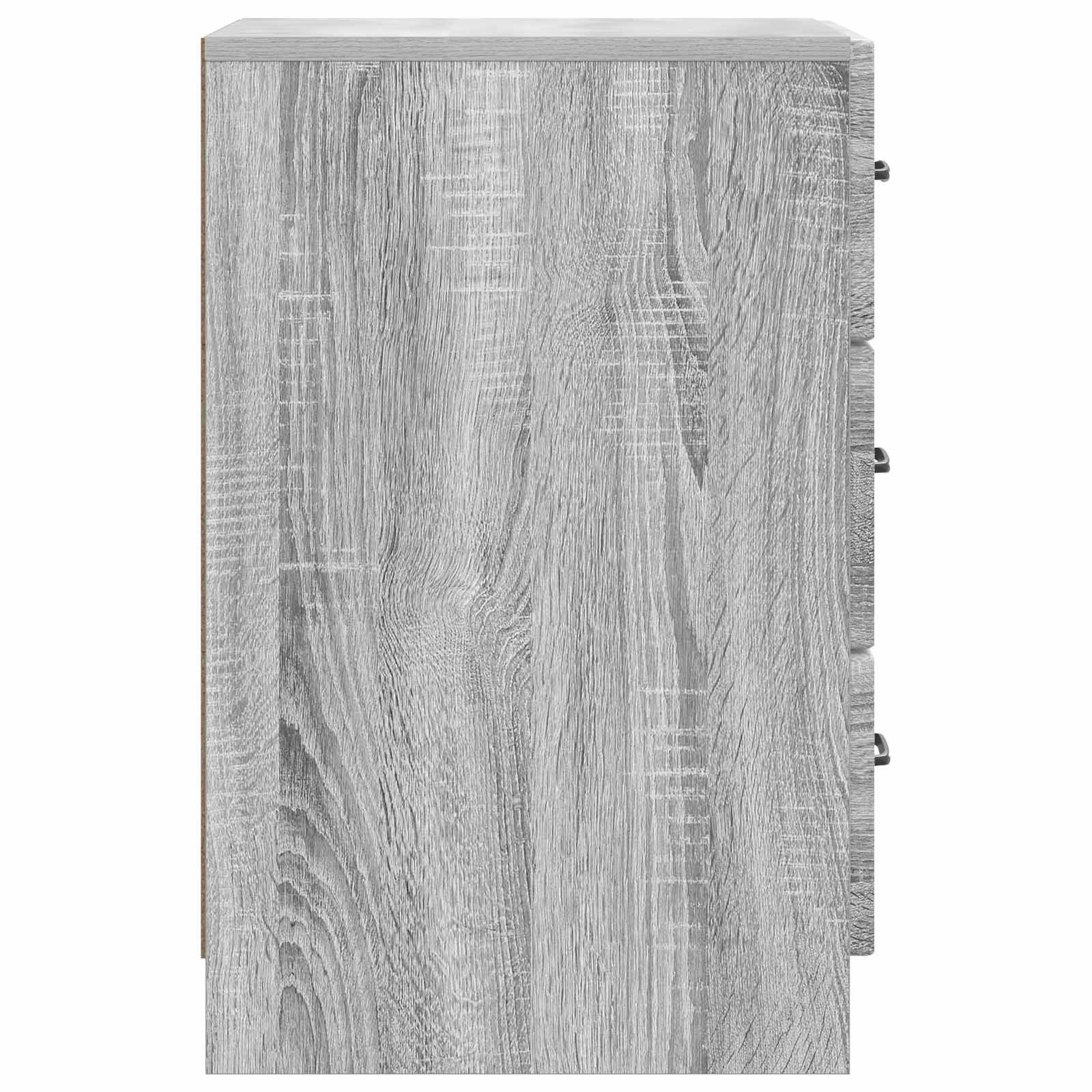 Cabinet de chevet avec tiroir Sonoma gris 43 x 41 x 63,5 cm - XIOS