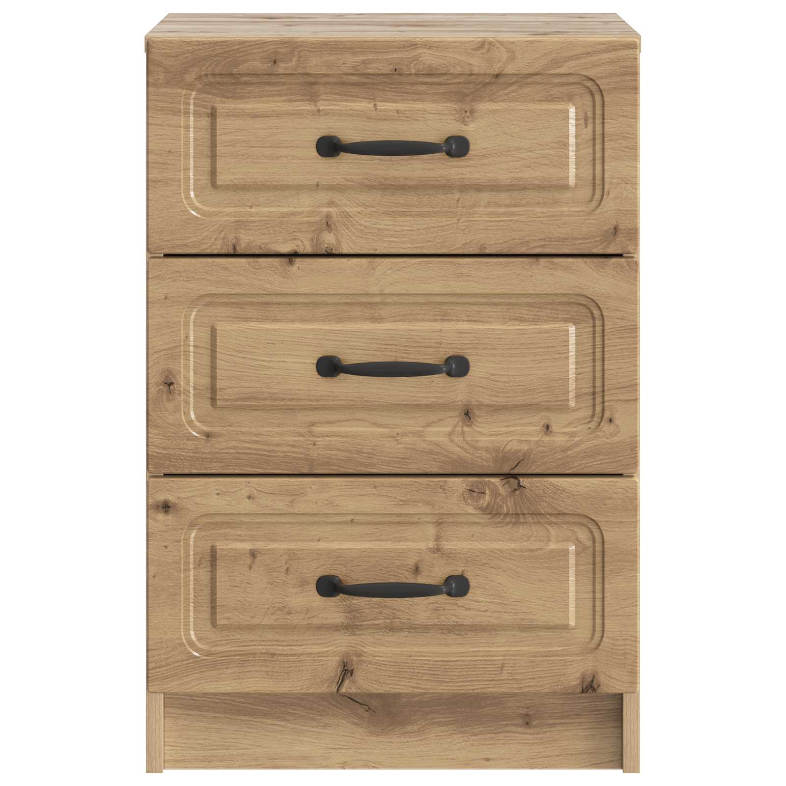 Cabinet de chevet avec tiroir Chêne artisanal 43 x 41 x 63,5 cm - XIOS