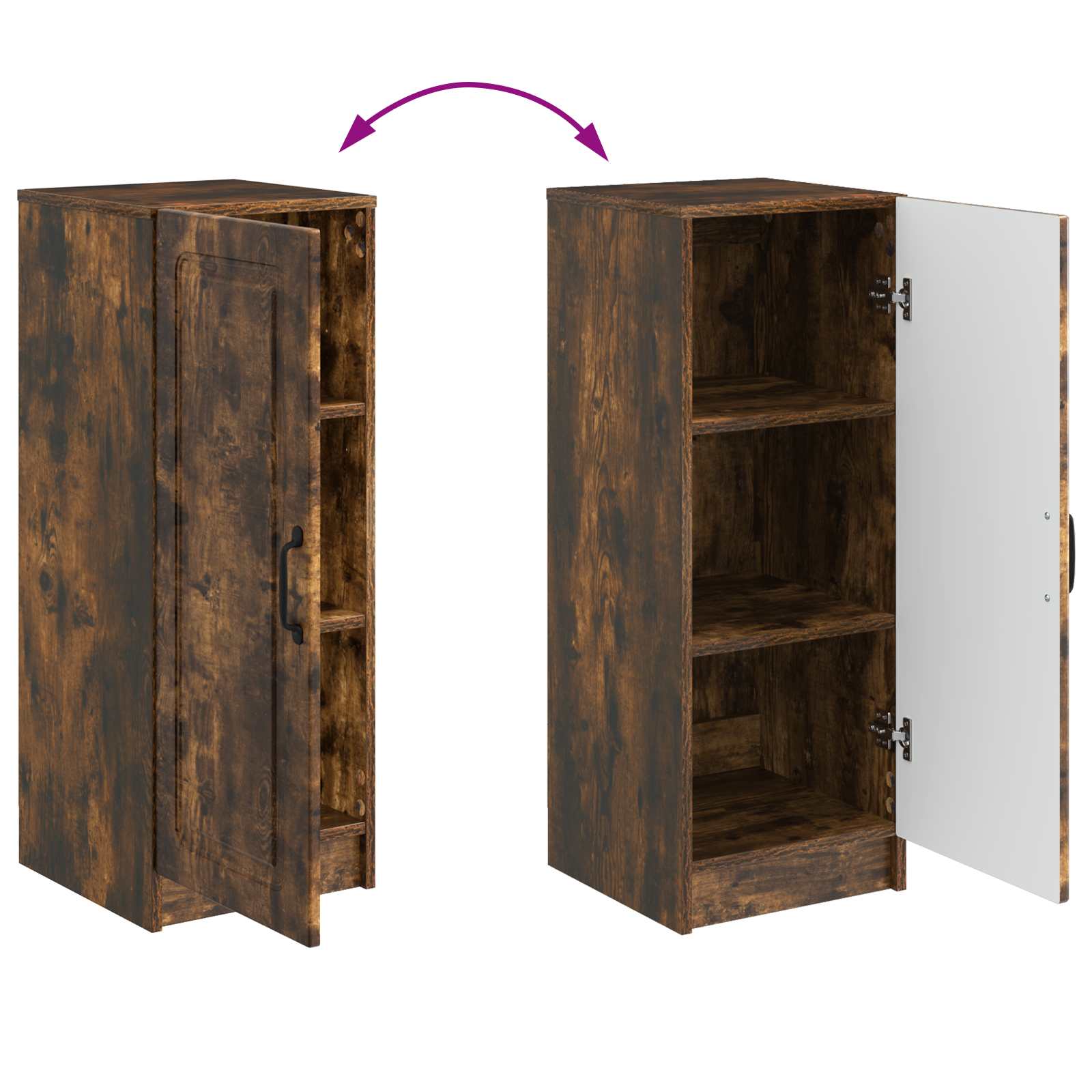Buffet Chêne fumé 33 x 34,5 x 87 cm Bois d'ingénierie - XIOS