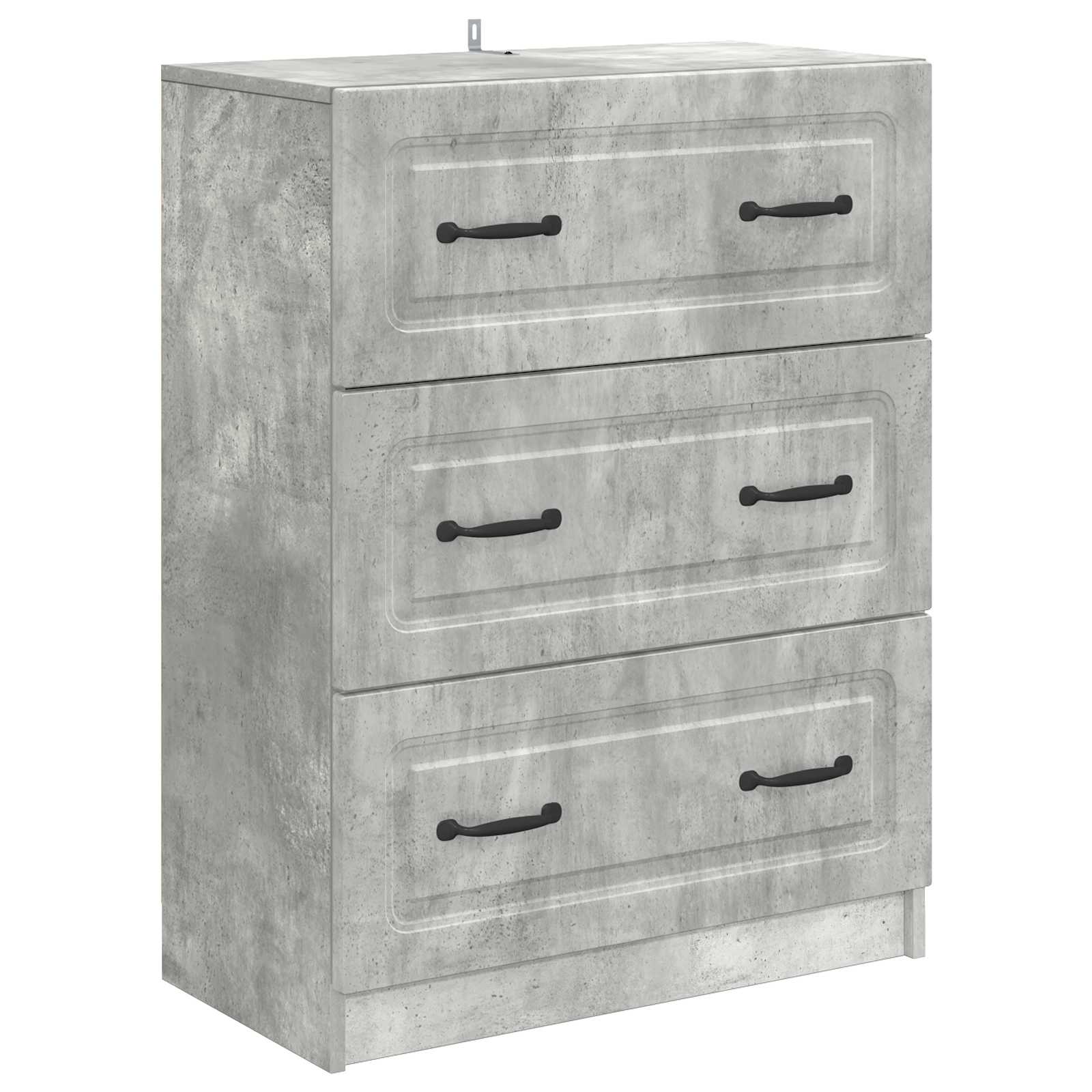 Armoire à tiroirs Gris béton 66 x 34,5 x 87 cm - XIOS