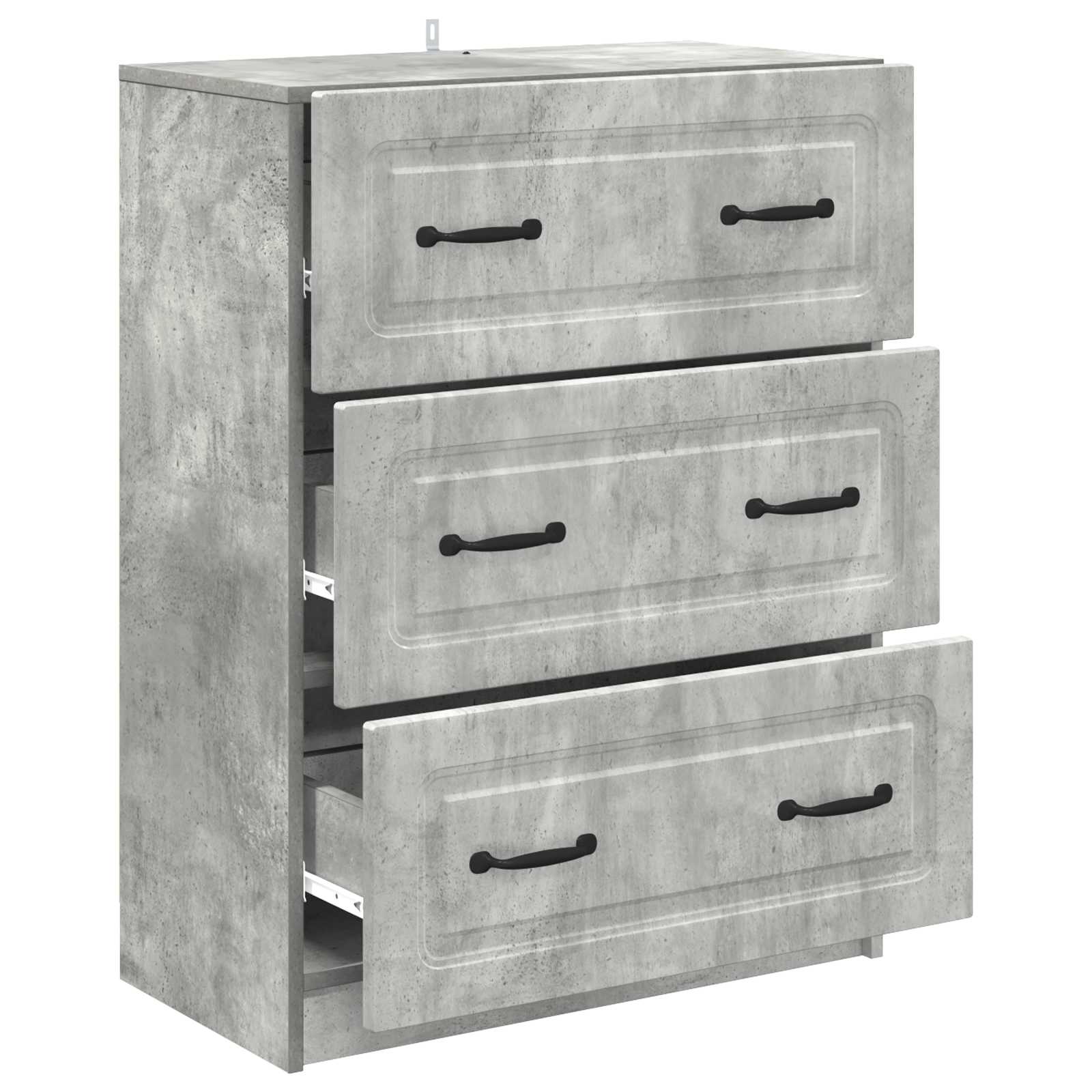 Armoire à tiroirs Gris béton 66 x 34,5 x 87 cm - XIOS